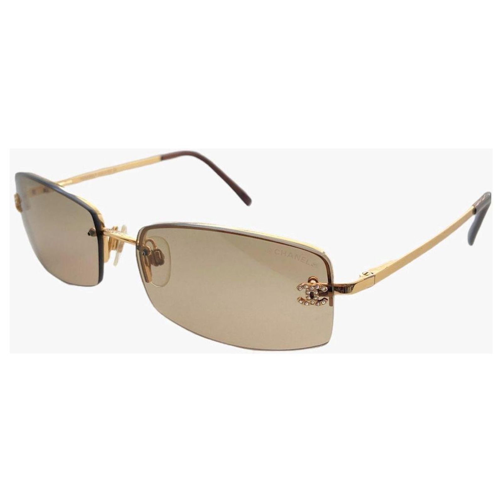 Vintage Chanel Sunglasses gold Chanel 4029  main image 3