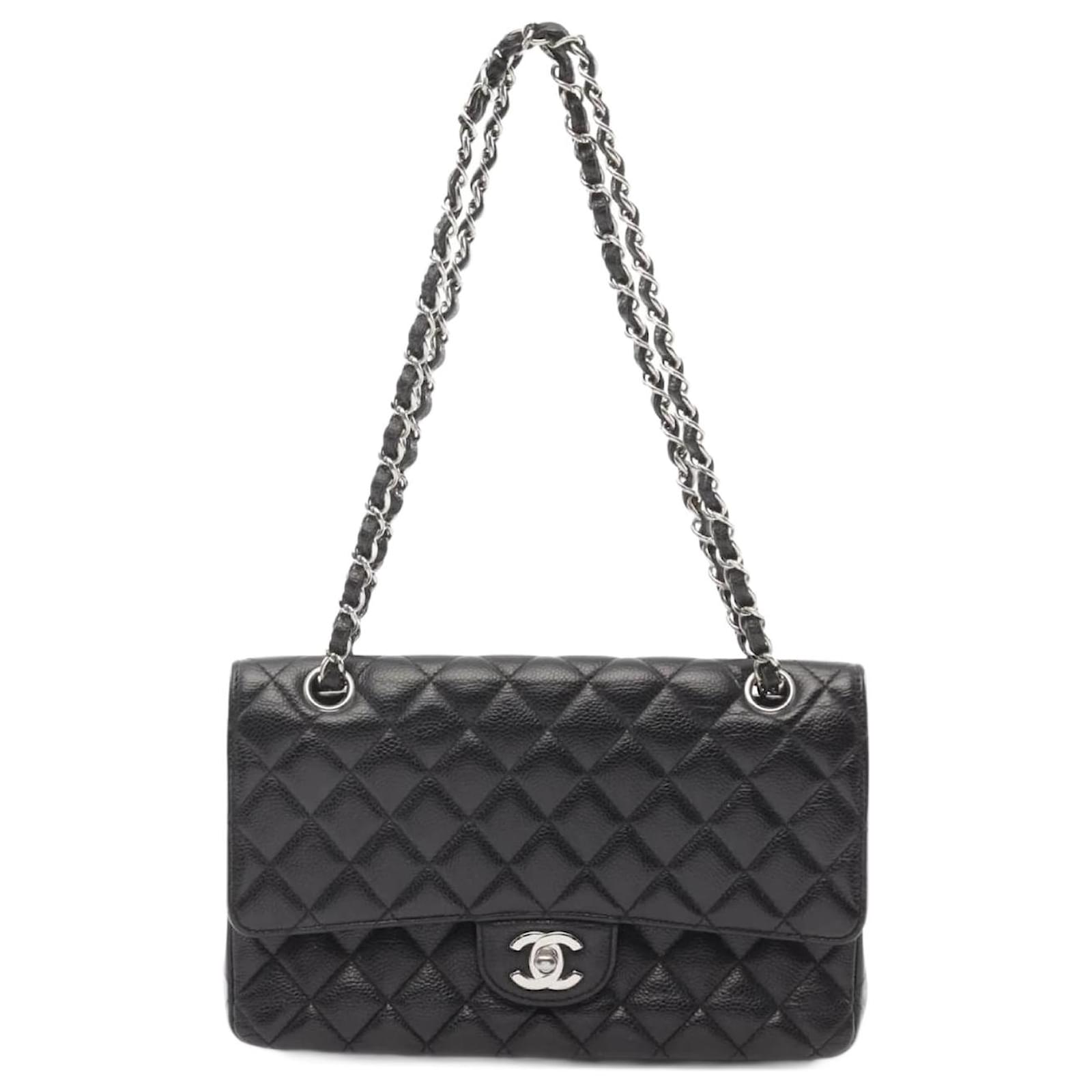 Chanel Matelasse W-Flap Shoulder Bag Black Leather ref.1858140