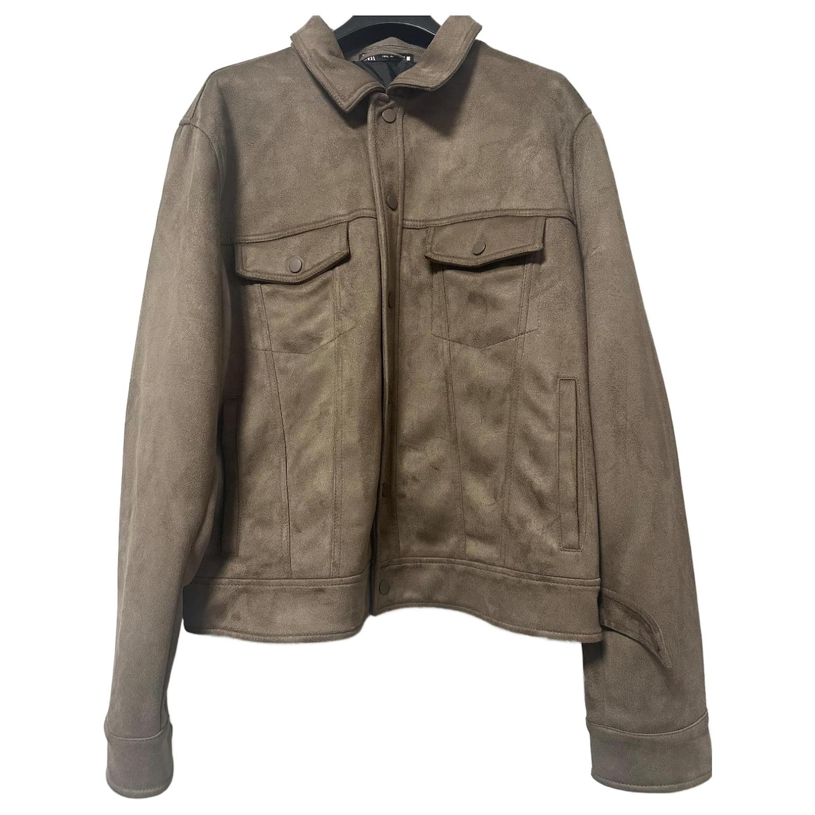 Leather Zara Faux Suede Coat HOT Suede Jacket Men Tan Leather