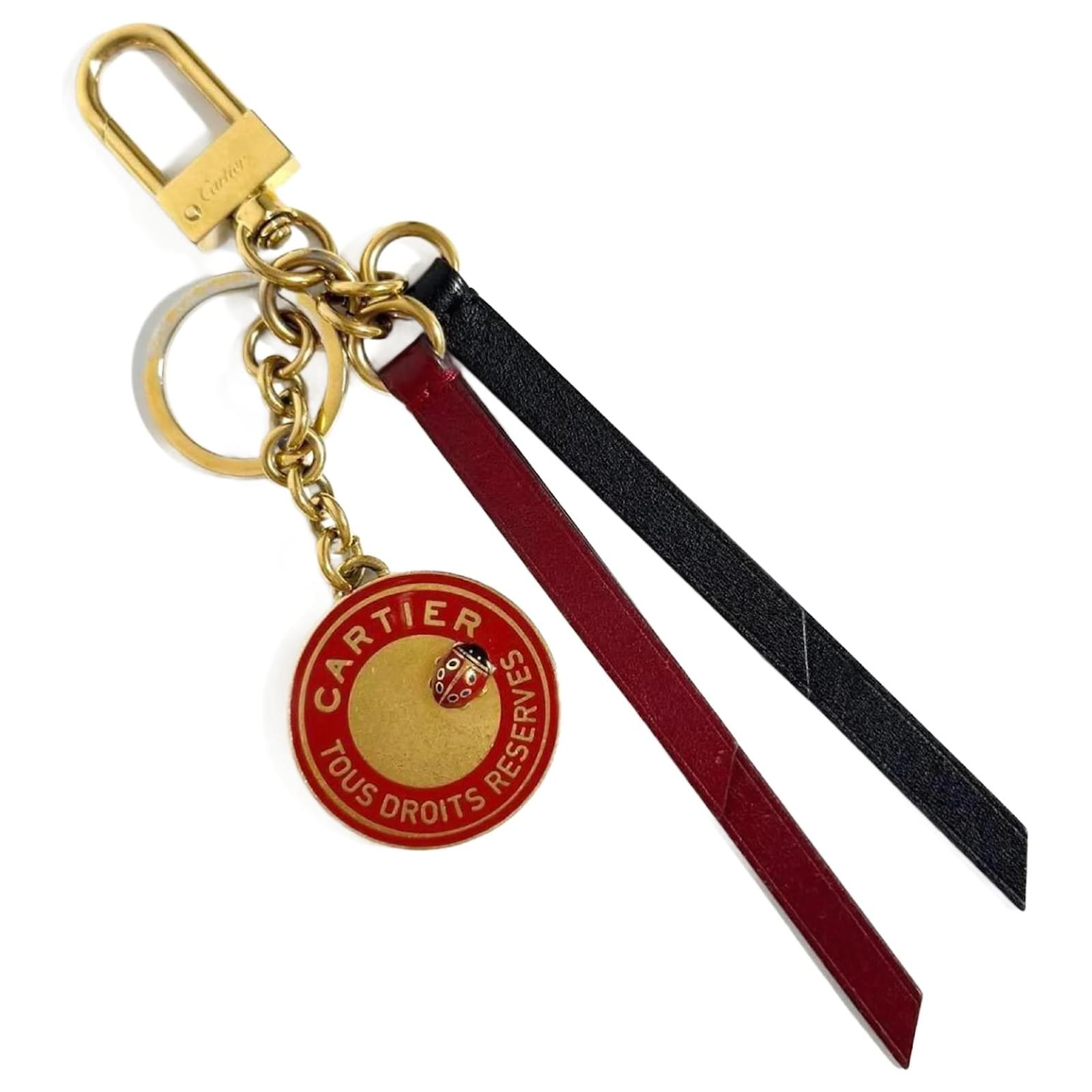 【Cartier】DIABOLO DE CARTIER キーリング CROG000465 - Diabolo de Cartier key ring with wax seal motif