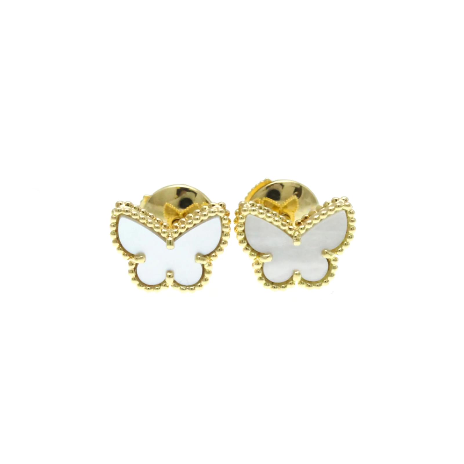 INDIGO boucles d'oreilles poussoir top émail bleue - Bijoux