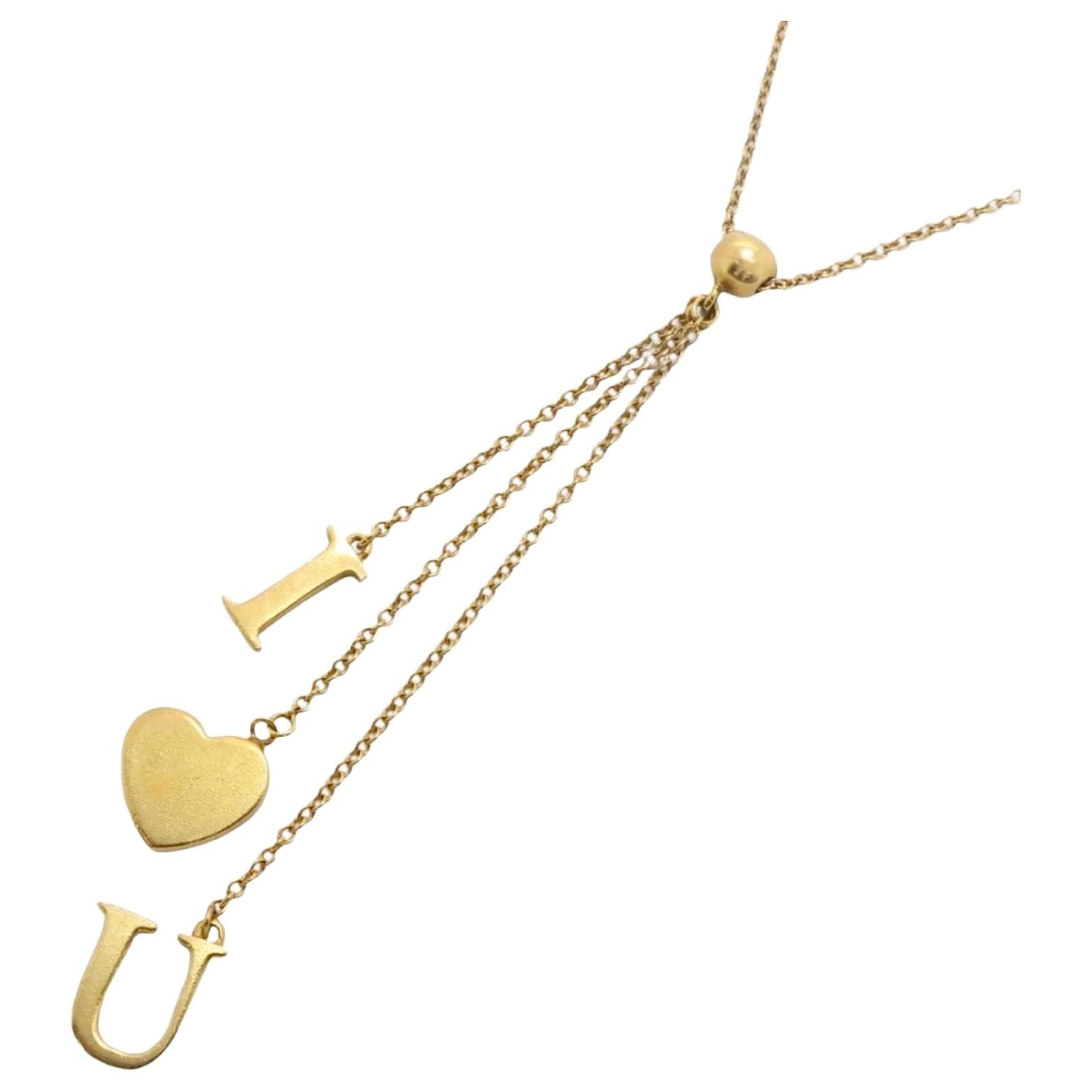 うんは様 專用 Tiffany & Co. I LOVE NY K18YG Tiffany & Co Tiffany I Love You K18YG Yellow Gold Necklace ref