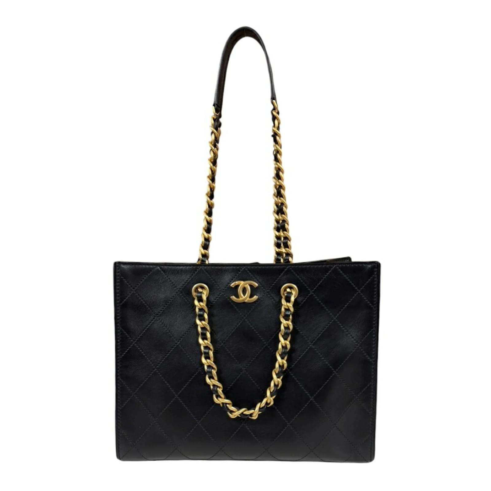 Chanel Black Leather Tote Bag ref.1860901 - Joli Closet