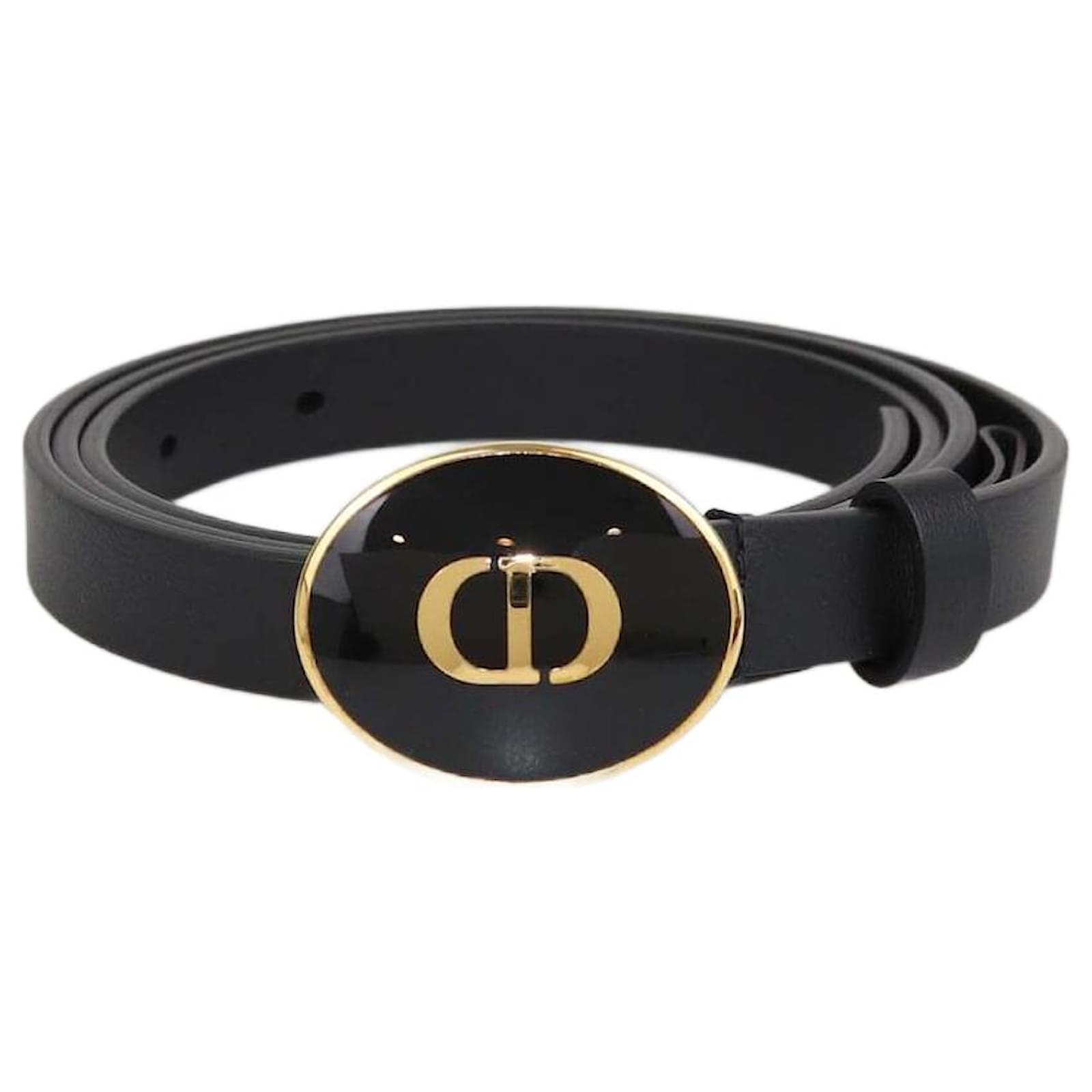 DIOR Belts T.cm Leather Black ref.1862531 - Joli Closet