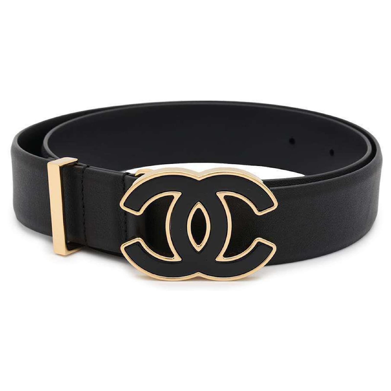 Coco Chanel Channel Belts Channel Women Belt Vintage Leather Curb