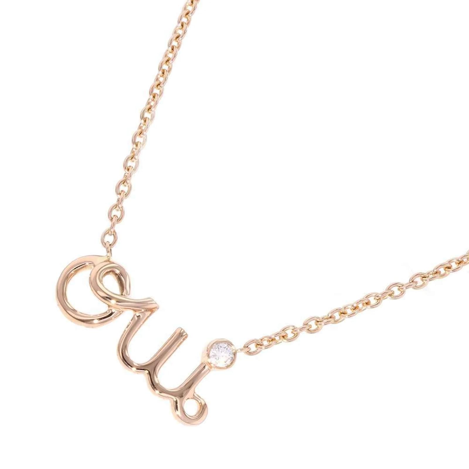 Pink dior necklace top