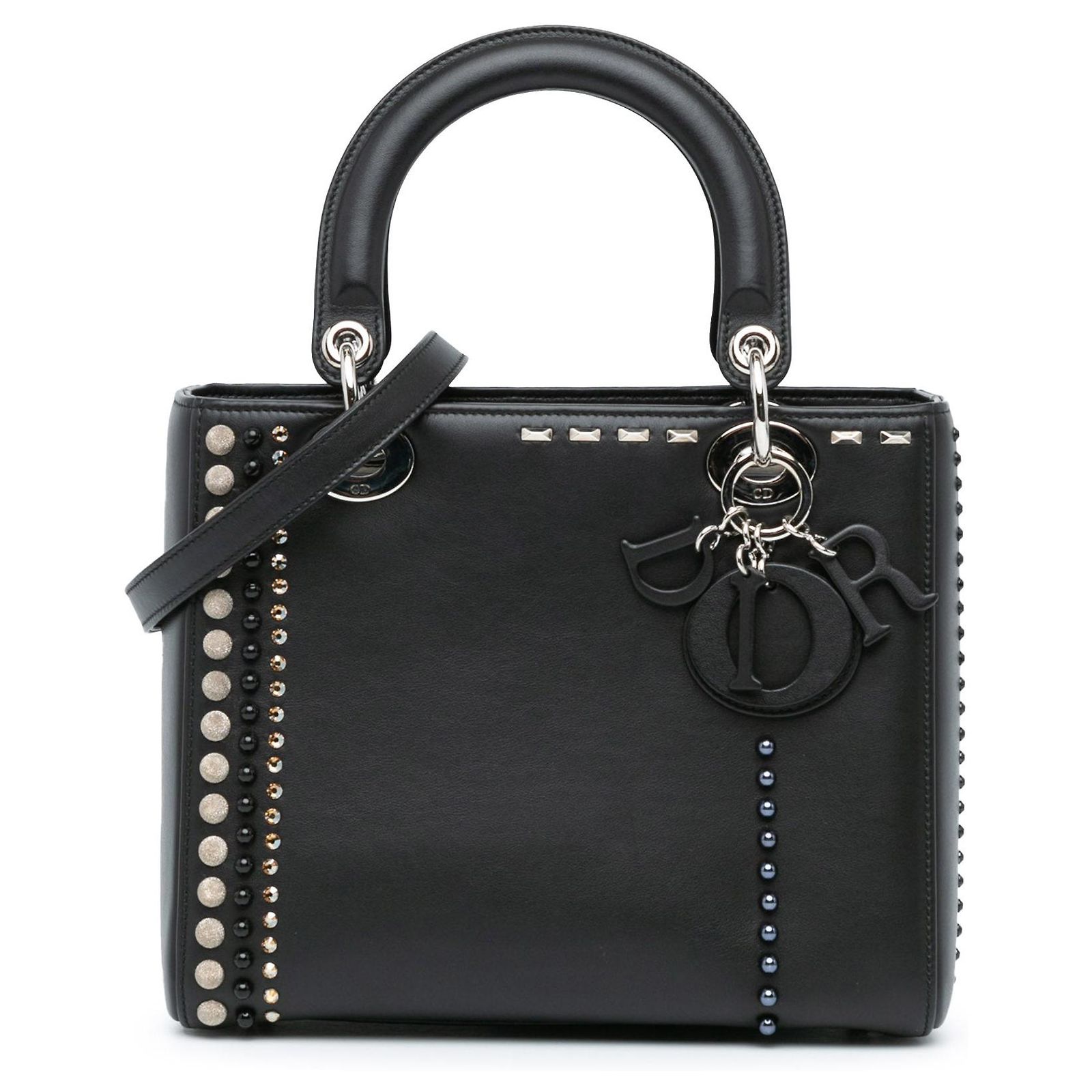 Sac Bandoulière Madison West Noir Clouté - Taille 9" De Long, Neuf Avec étiquettes