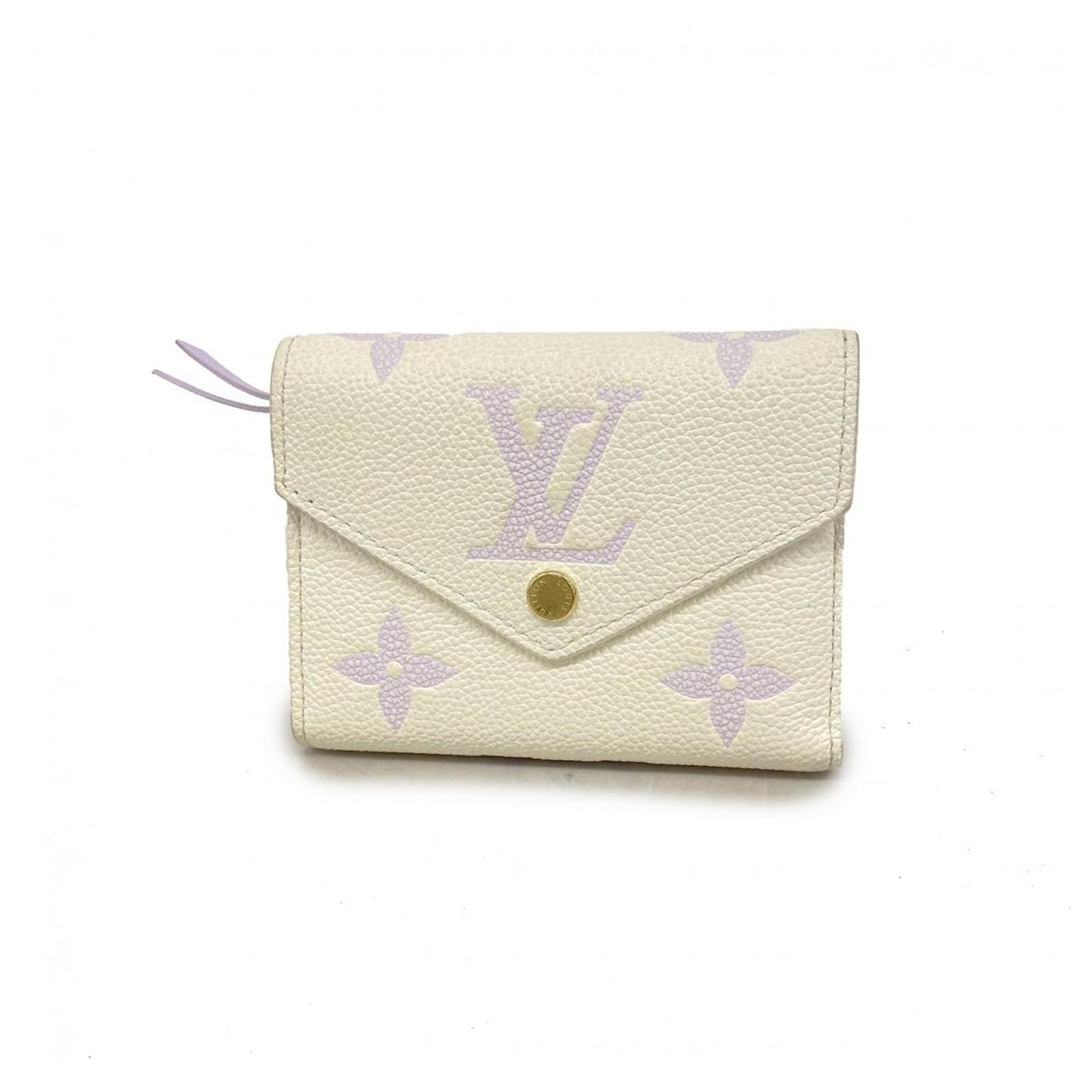 Louis Vuitton Victorine Wallet White Leather Joli Closet