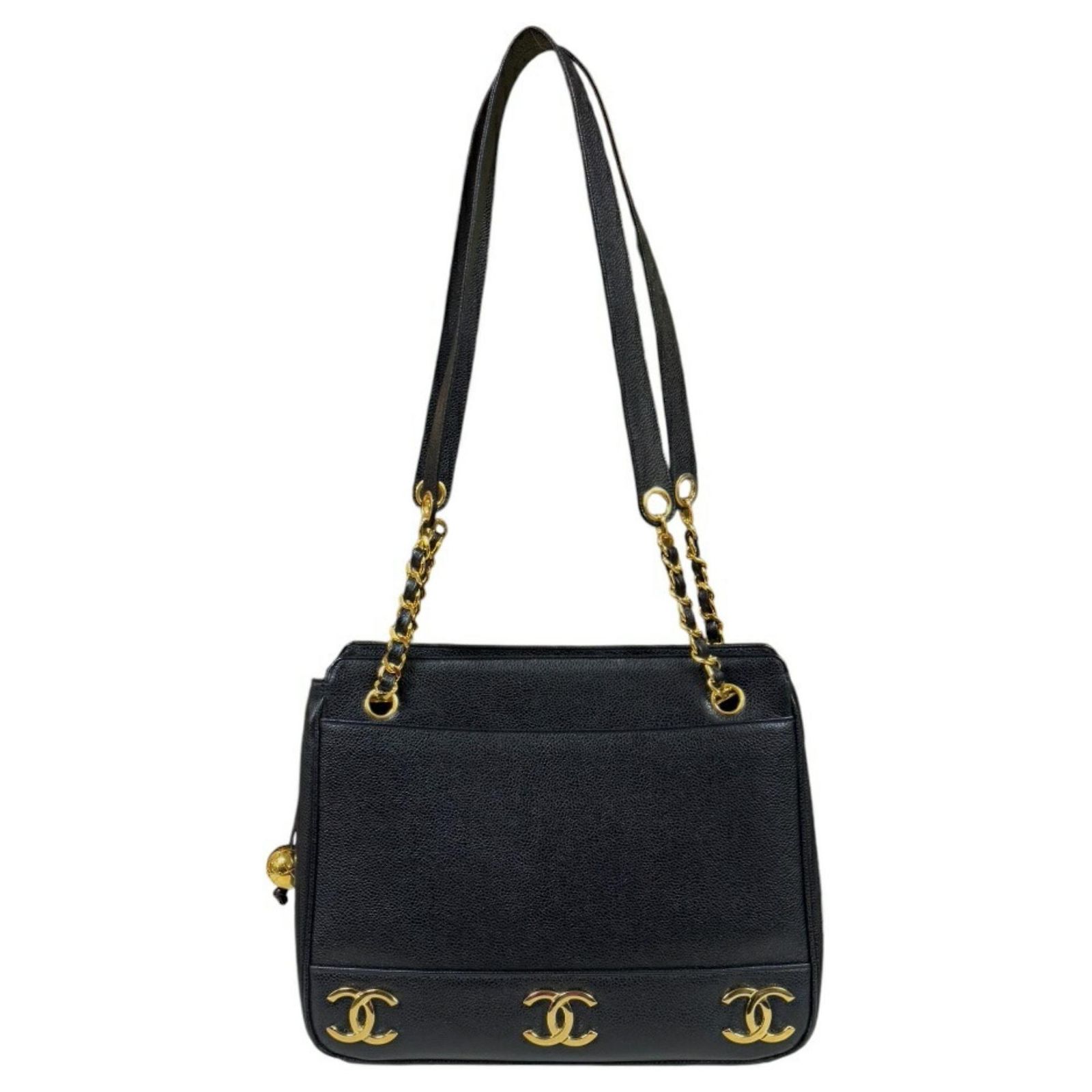 Chanel Triple coco Black Leather ref.1873503 (Sold) - Joli Closet