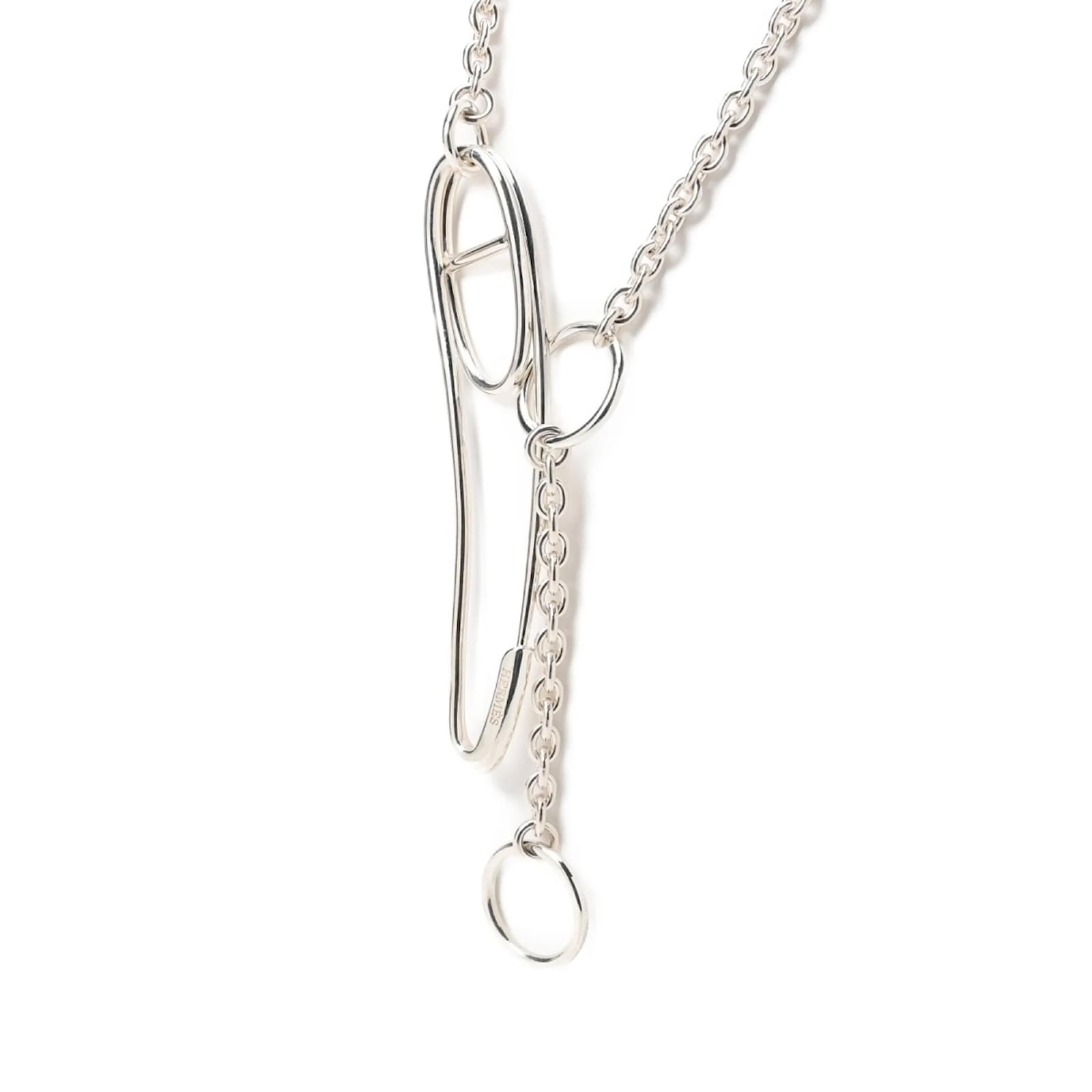 HERMES シルバーペンダント Chaine d'ancre Punk Chaine d'ancre Punk necklace | Hermès USA