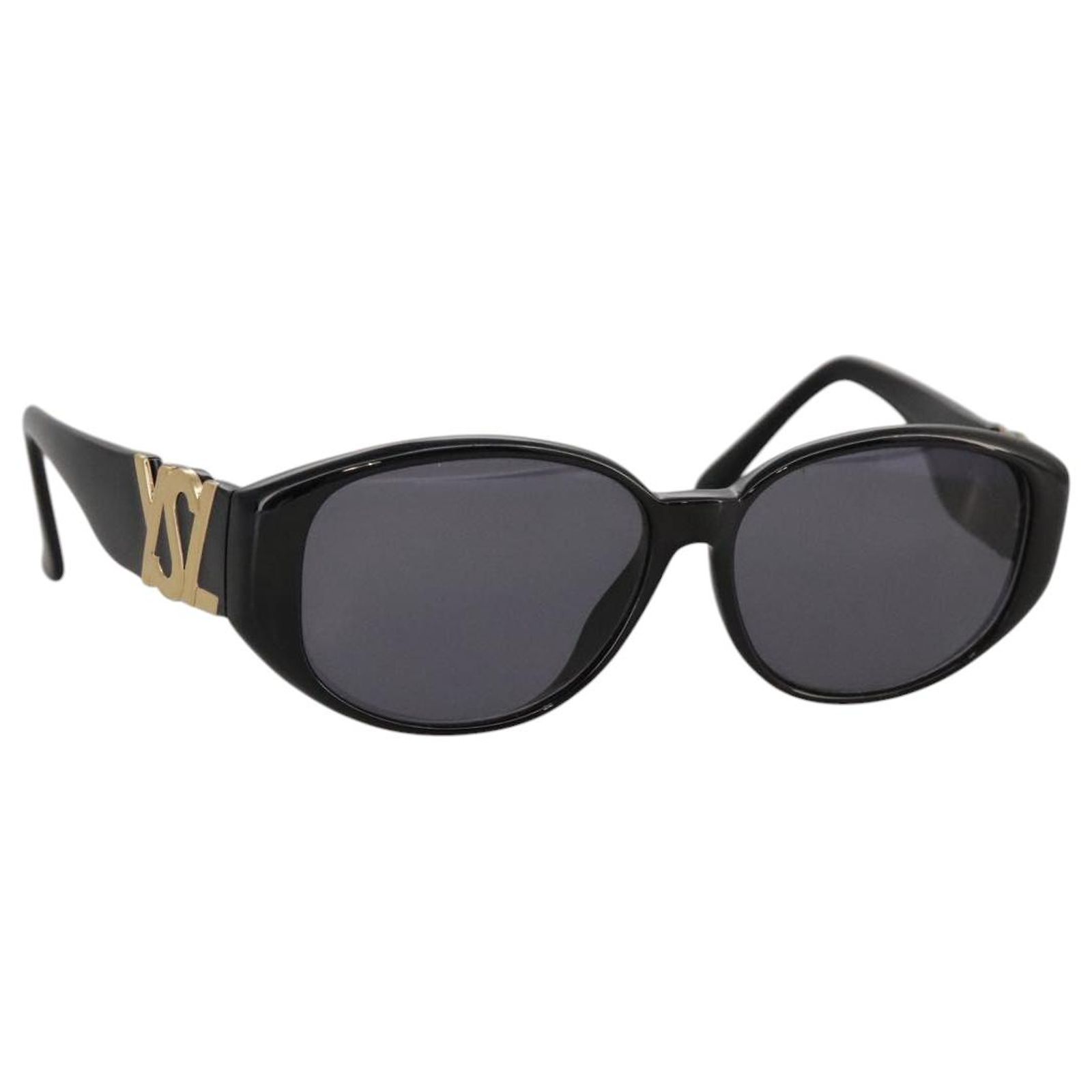 SAINT LAURENT Sunglasses plastic Black Auth yk16011 ref  display picture 2