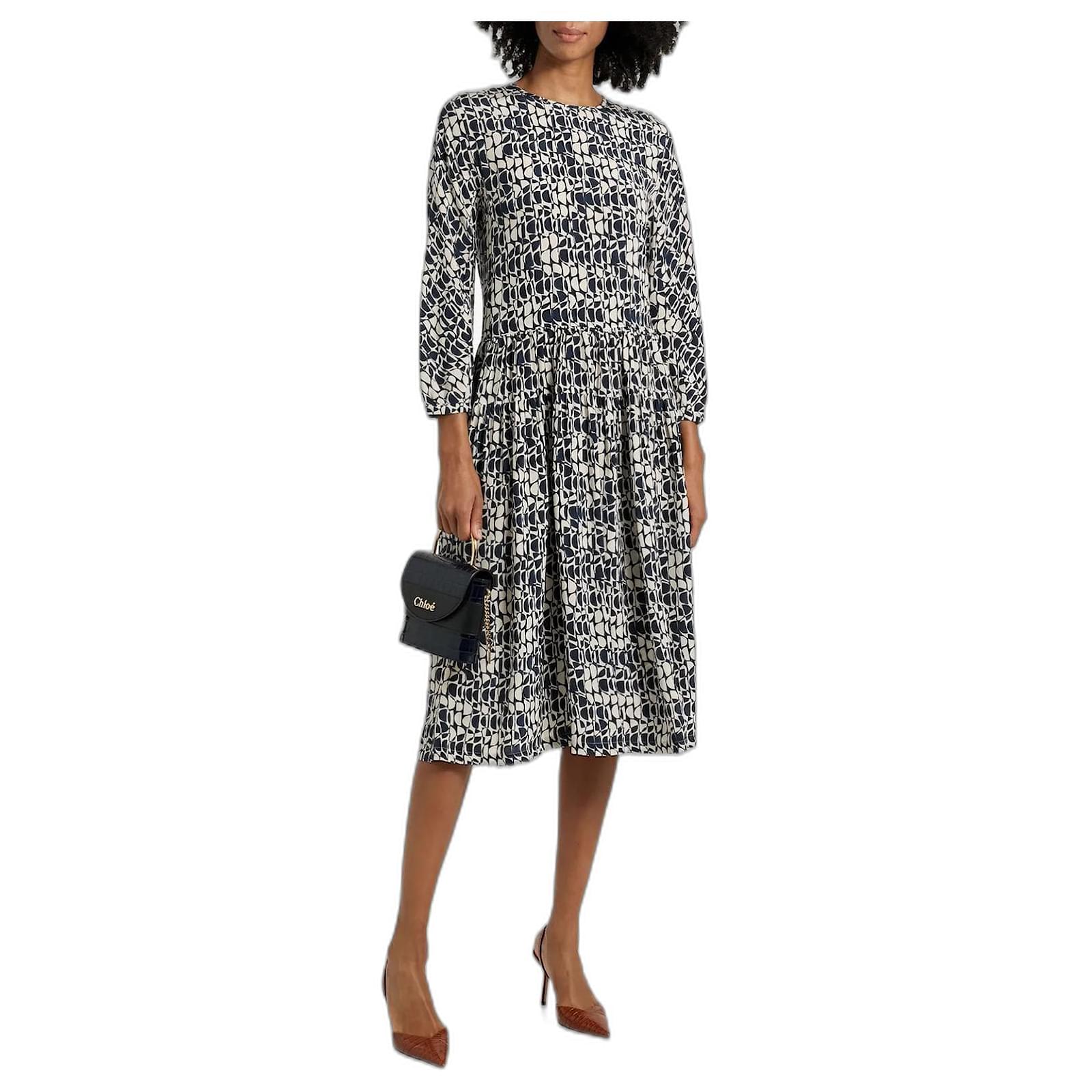 ワンピース Max Mara Abito Midi In Seta Max Mara Studio Glizia silk georgette dress for women