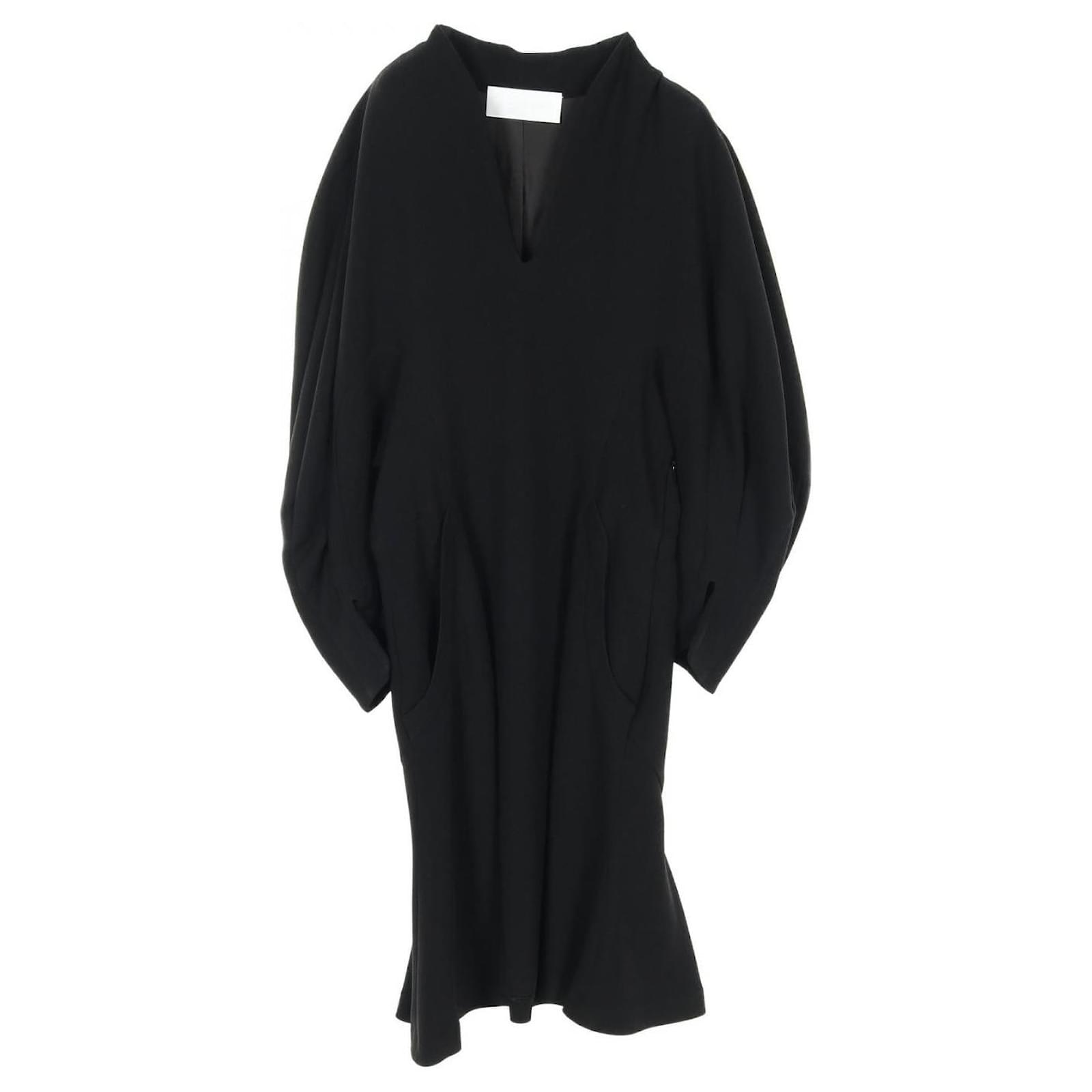 & Other Stories Mame Kurogouchi Volume Sleeve Dress Black MM20FW  