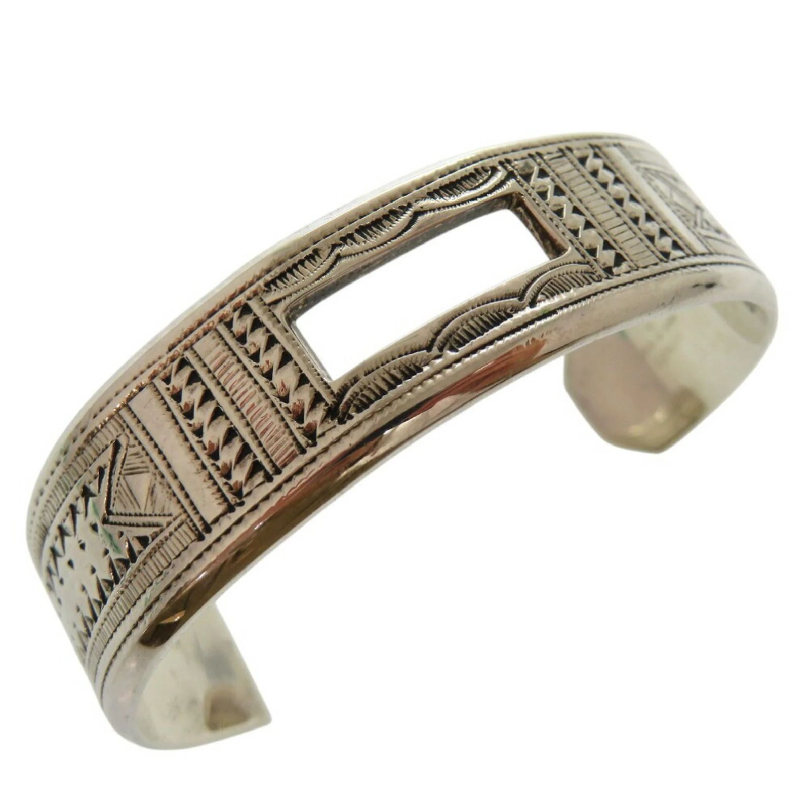 Boucle Touareg HERMES En Argent Sterling AG925 - Boucle De Ceinture Occasion Bon État