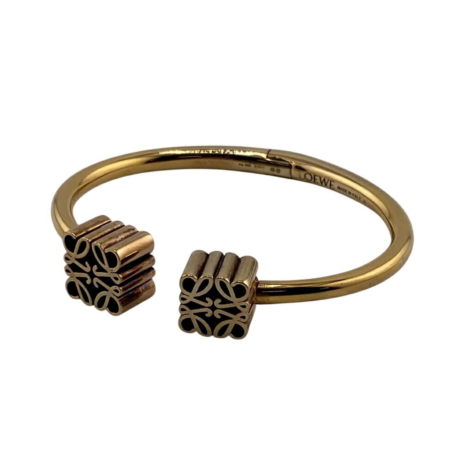 Brazalete Loewe Anagram 925 en oro Dorado Oro blanco ref