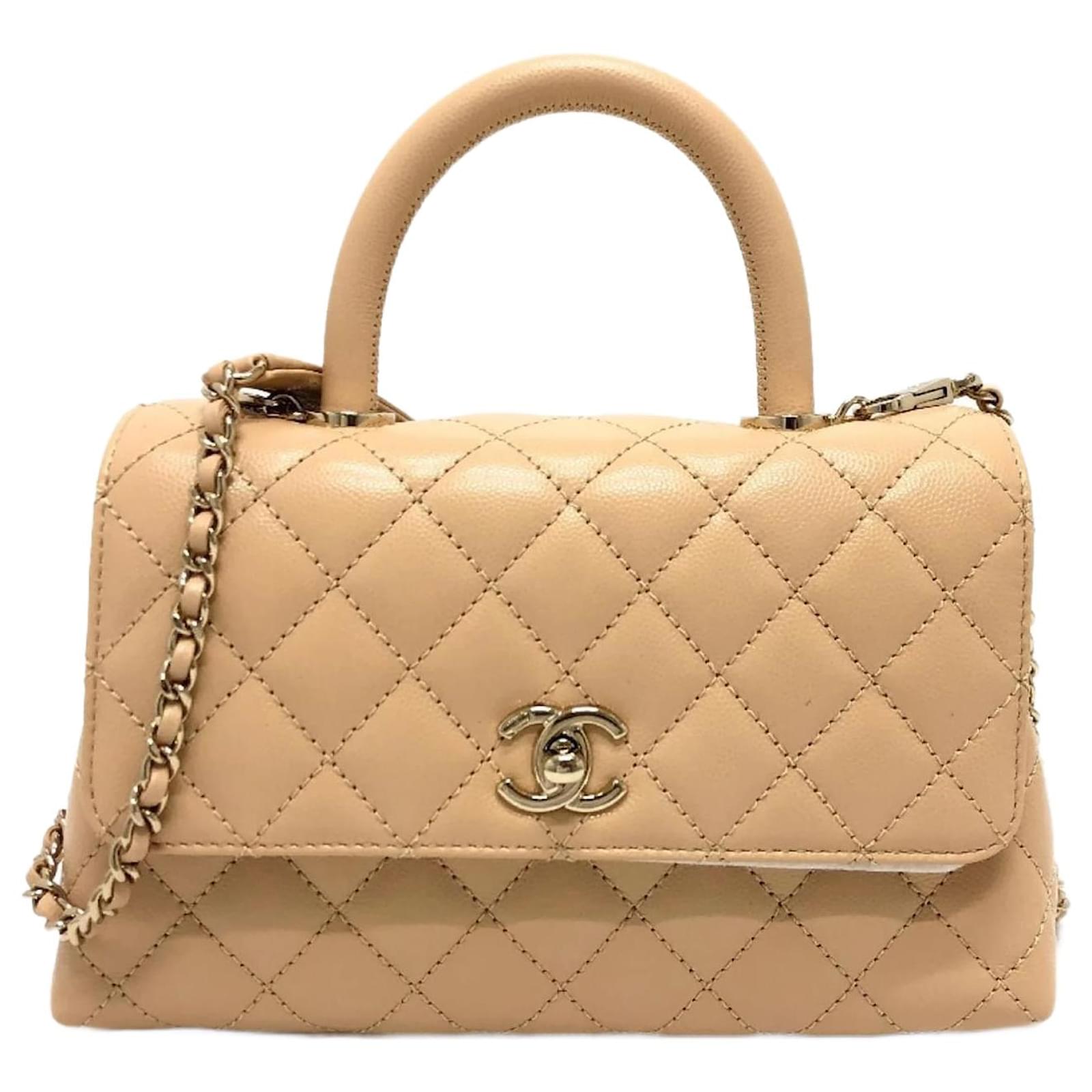 Chanel A92990 Matelasse Coco Handle XS Bag Beige ref.1887122