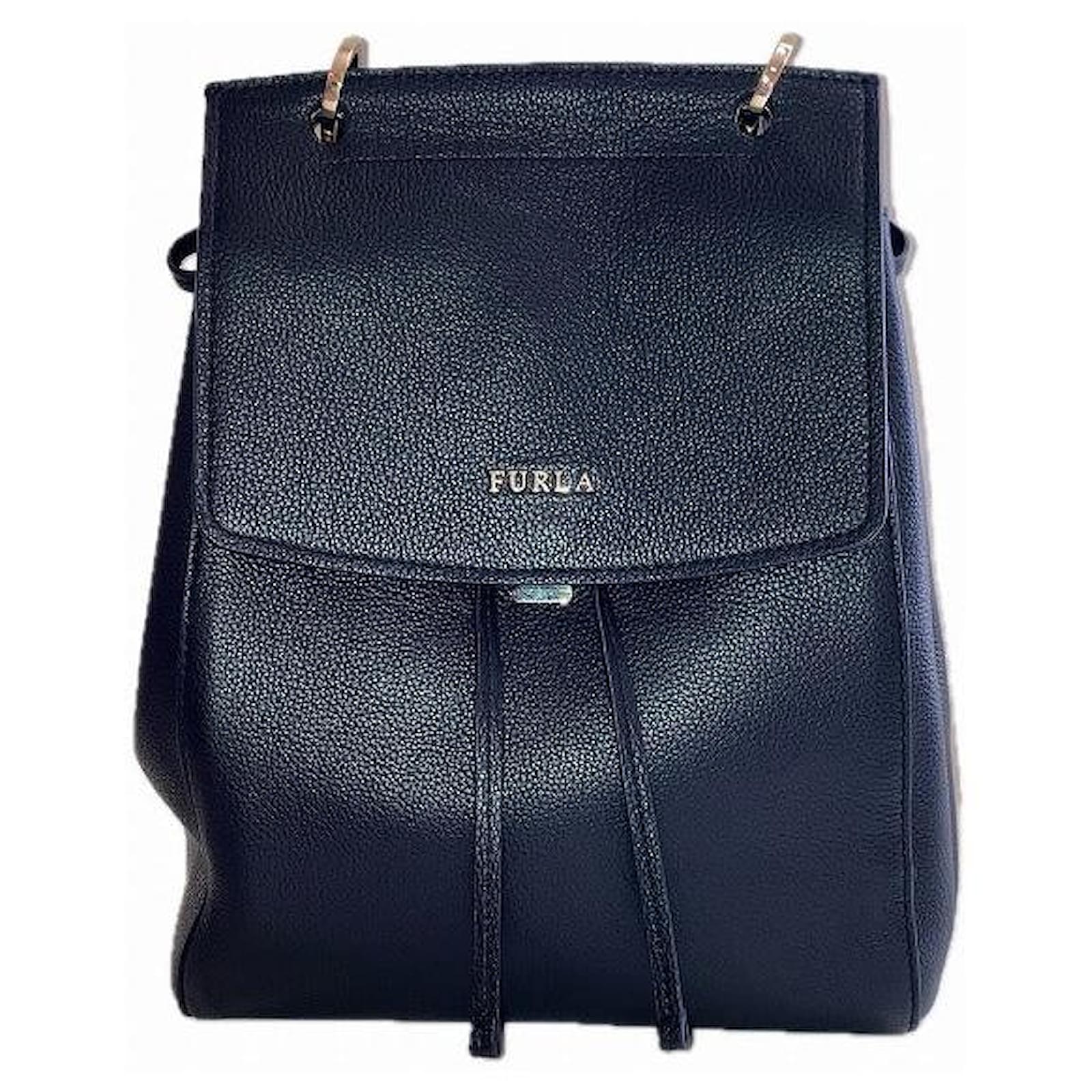 FURLA アニタ ブラック バックパック FURLA(フルラ) / アニタ/NERO/バックパック/レザー/ブラック