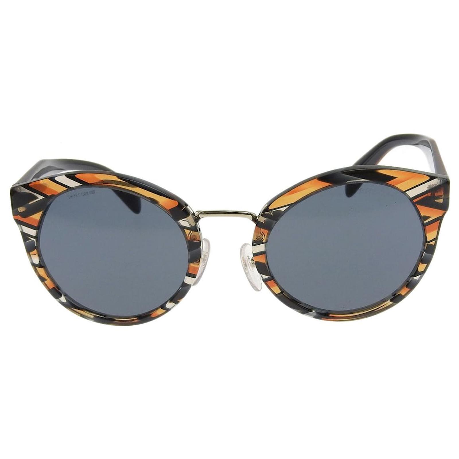 Prada Tortoiseshell Sunglasses SPR05T Brown Plastic ref