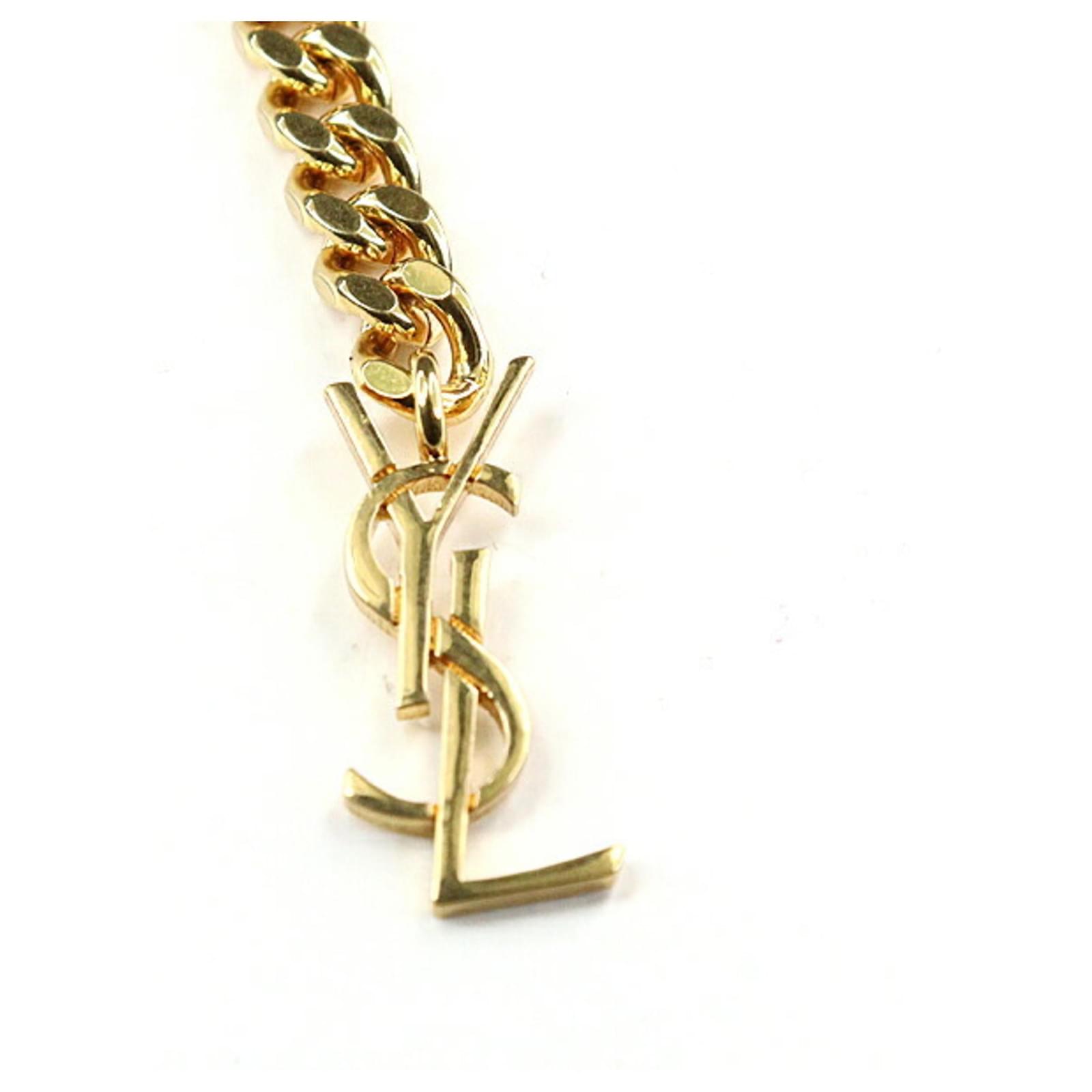 SAINT LAURENT Maillon ゴールドチェーンベルト　サイズ75 Gold Gold-tone belt | SAINT LAURENT | NET-A-PORTER