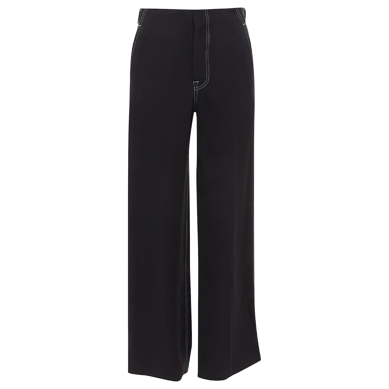 Céline Celine phoebe philo overstitch button wide pants Céline Celine phoebe philo overstitch button wide pants