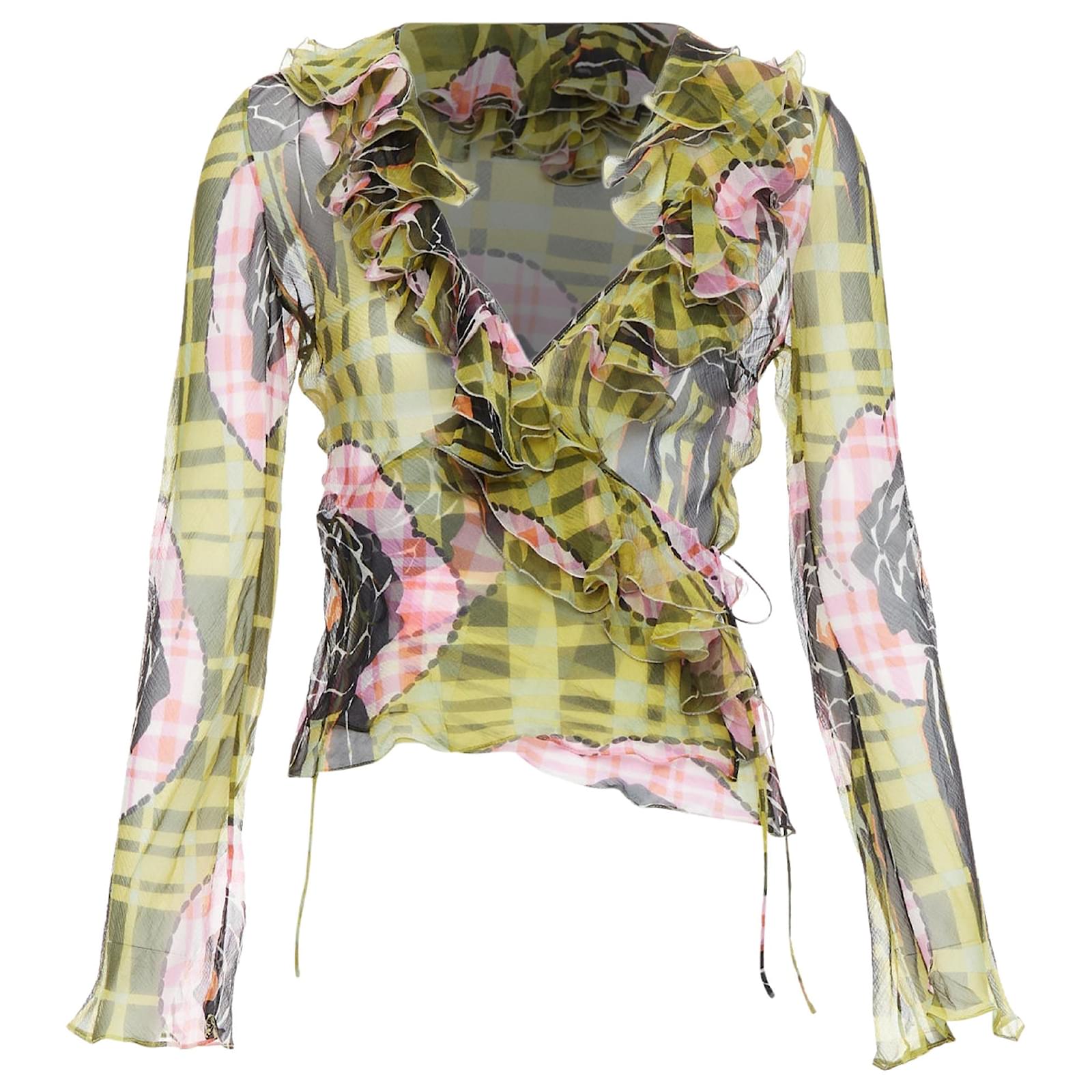 Christian Dior Galliano Era Frill Shirt Vintage ruffle blouse