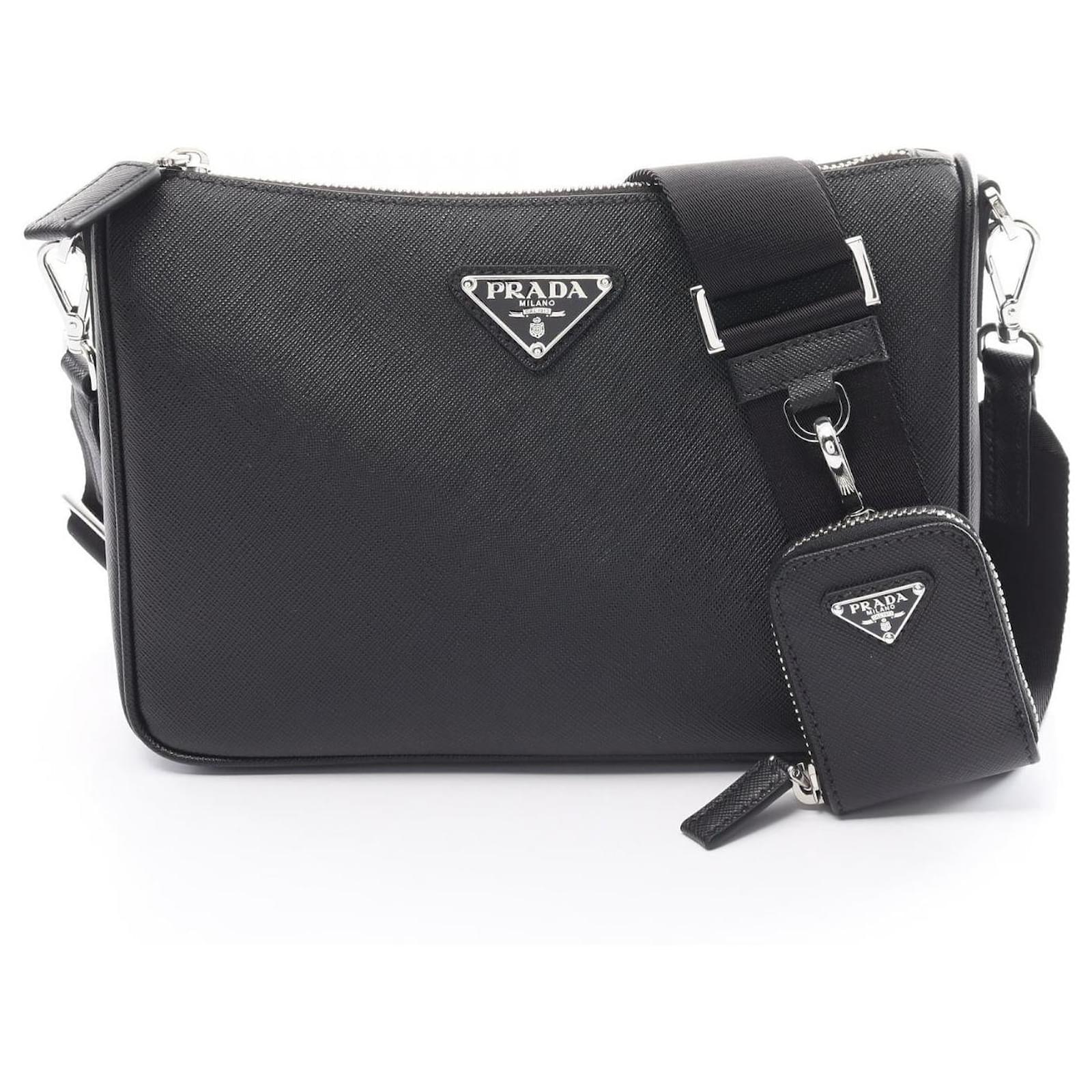 ★PRADA★ Saffiano Shoulder Bag Black 2VH1139Z2F0002 2VH1139 Prada Saffiano Leather Shoulder Bag 2VH1139 Black ref