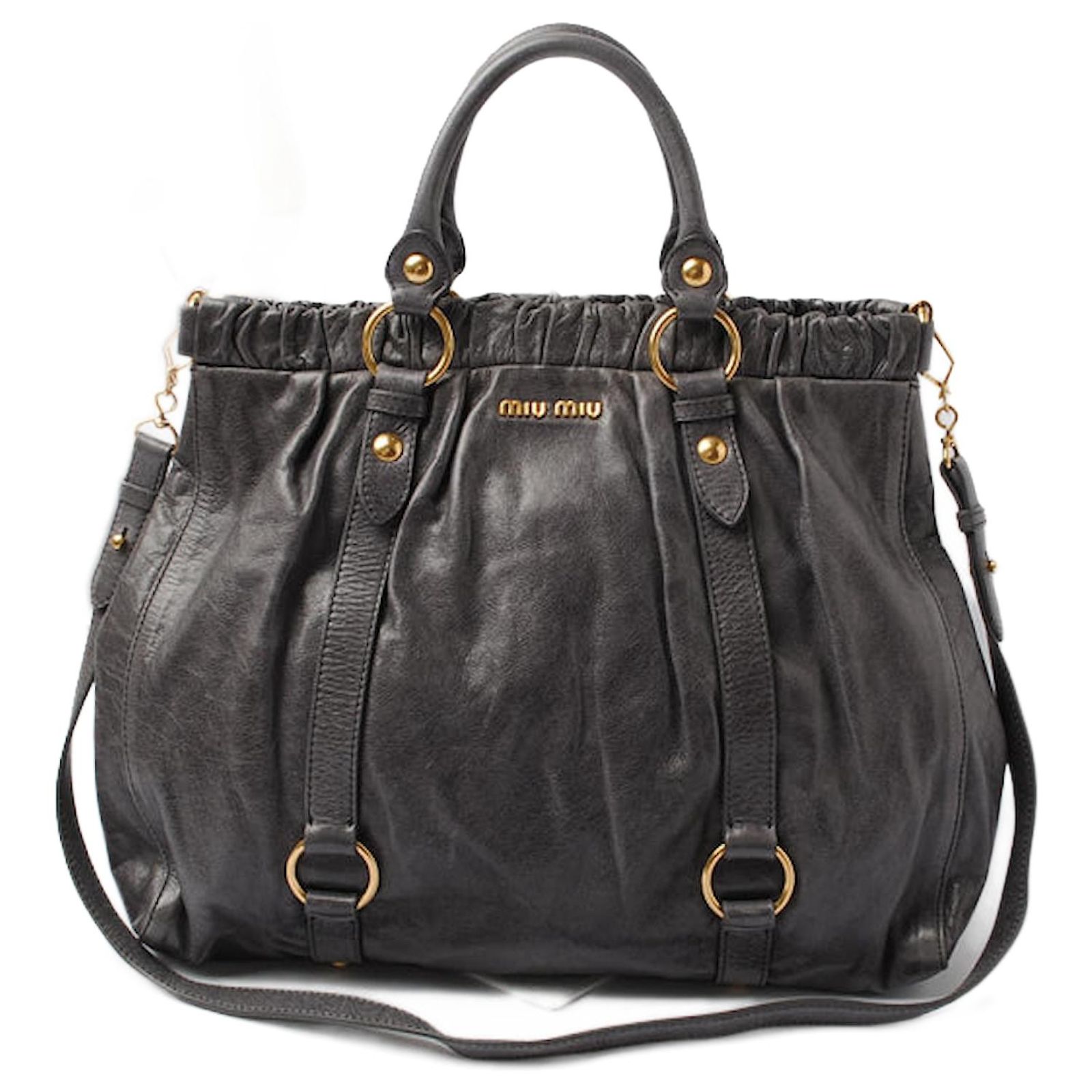 オンライン注文 MIUMIU VITELLO LUX 2way Sholder Bag y2k 【公式通販】