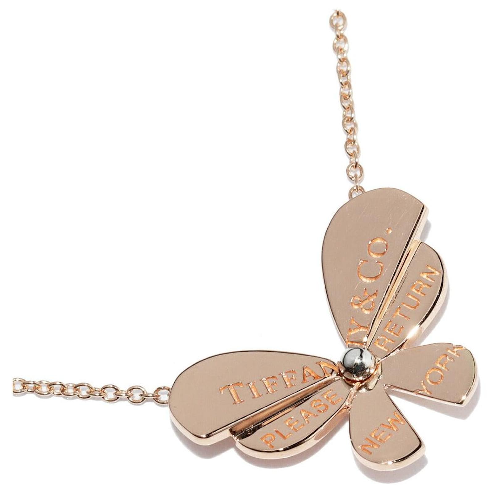Tiffany & Co. K18 Pink Gold x Silver Return to Tiffany Love Bugs