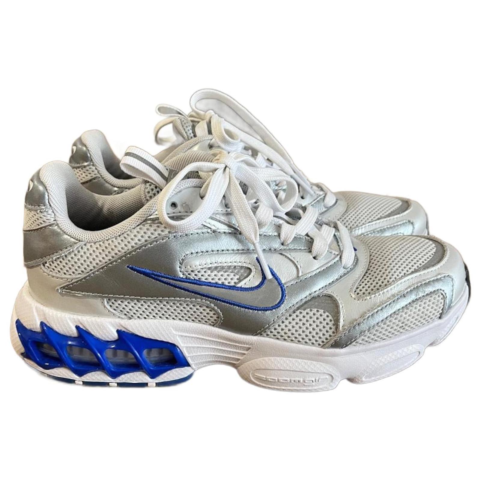 Nike Zoom Air Fire Metálico Plata Azul Lienzo Joli