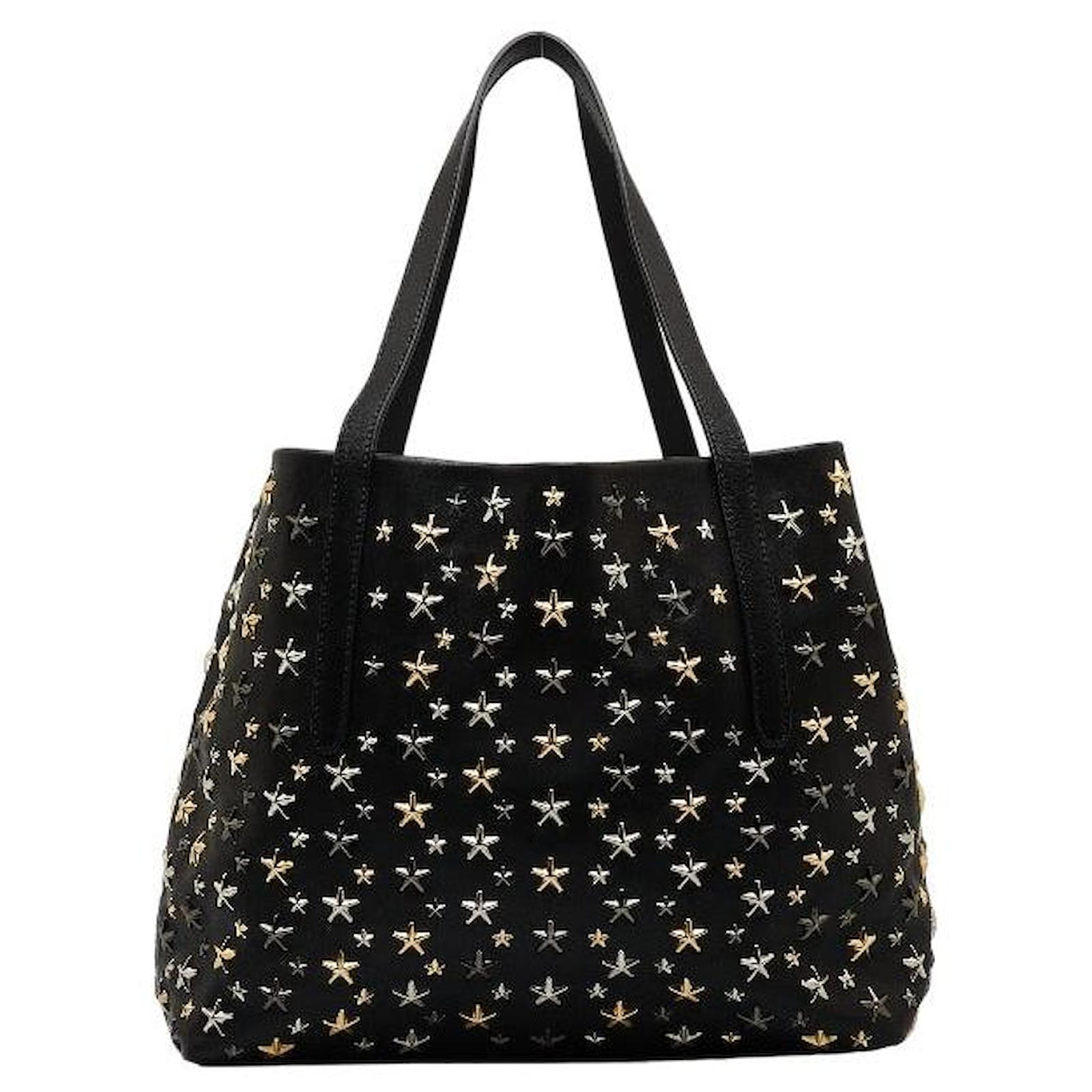 【Jimmy Choo】Sofia/M Jimmy Choo Sofia M Leather Tote Bag Black ref.1902039 - Joli