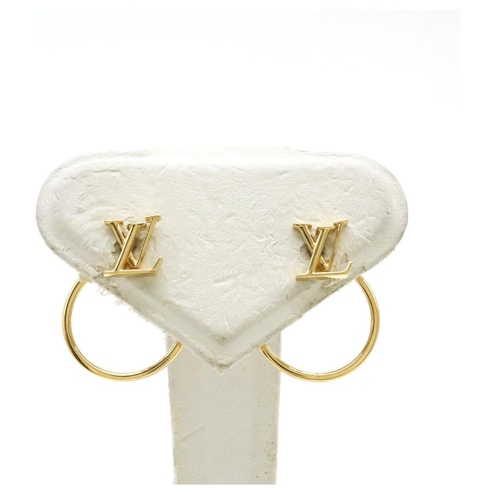 LOUIS VUITTON LV エクリプス ピアス M00763 ゴールド ブックル ドレイユ・LV エクリプス ピアス M00763 ゴールド