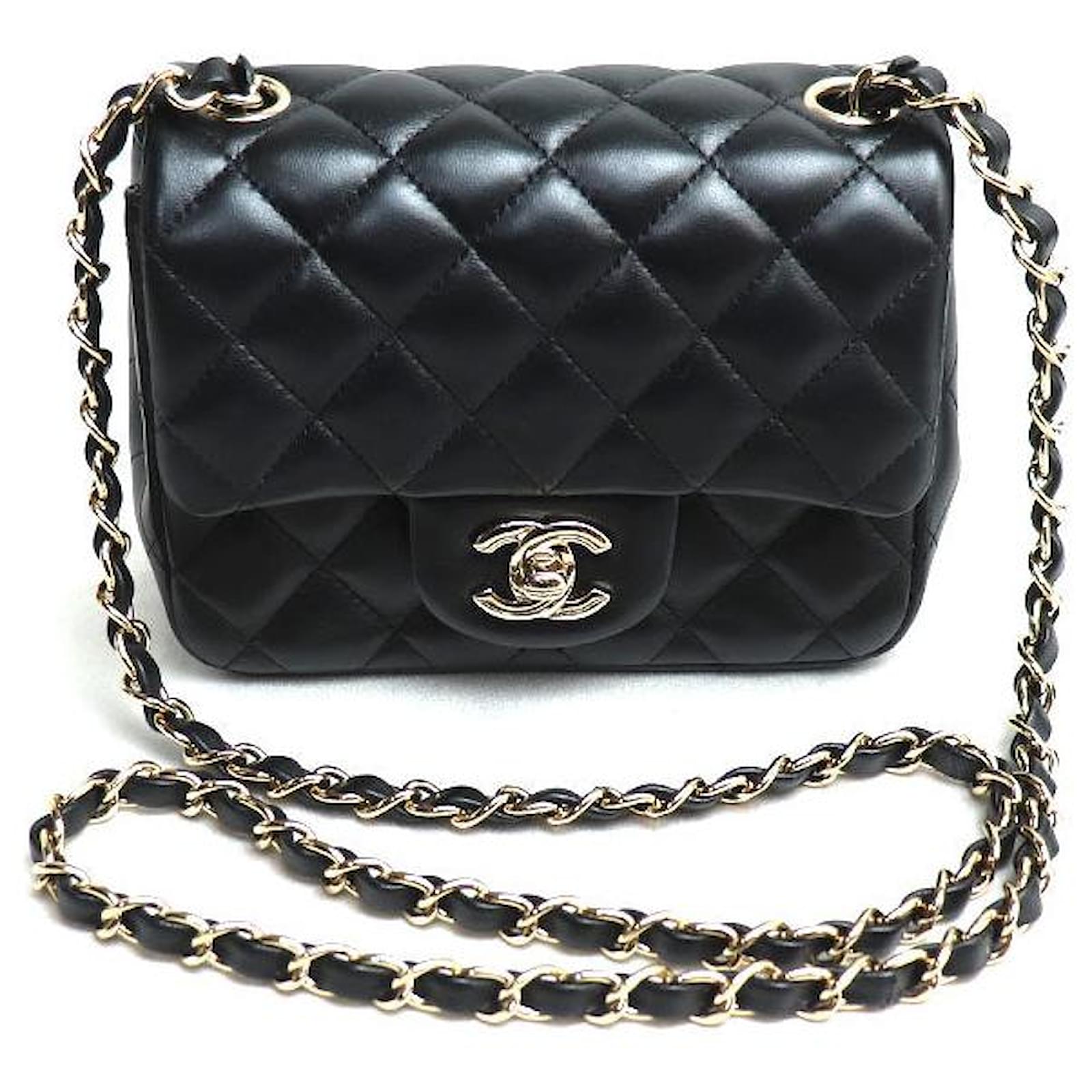 Borsa classica mini Chanel A35200 Nero Pelle Joli Closet
