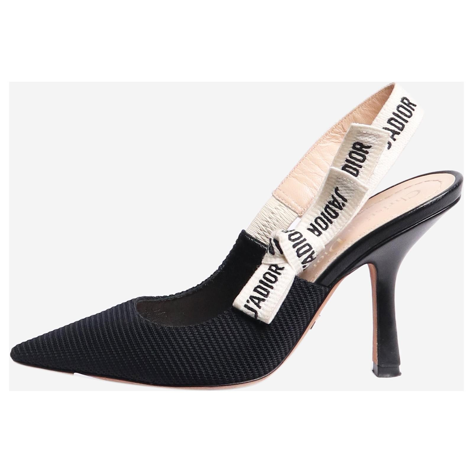 J'ADIOR ブラック ハイヒール 35 Christian Dior Black J'Adior Slingback Pumps 35 – THE CLOSET