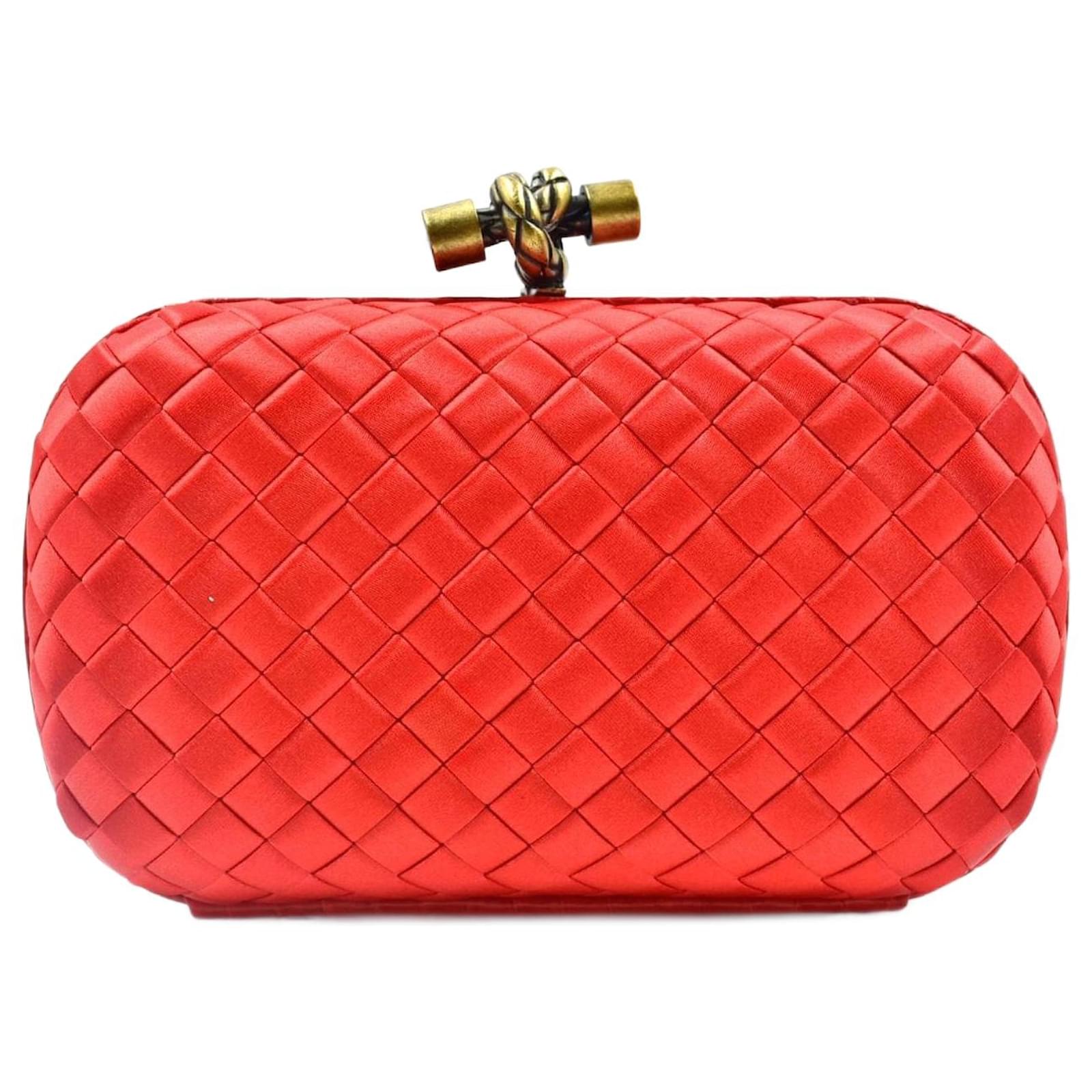 Bottega Veneta Clutch In Rot Bottega Veneta Clutch Tasche Rot