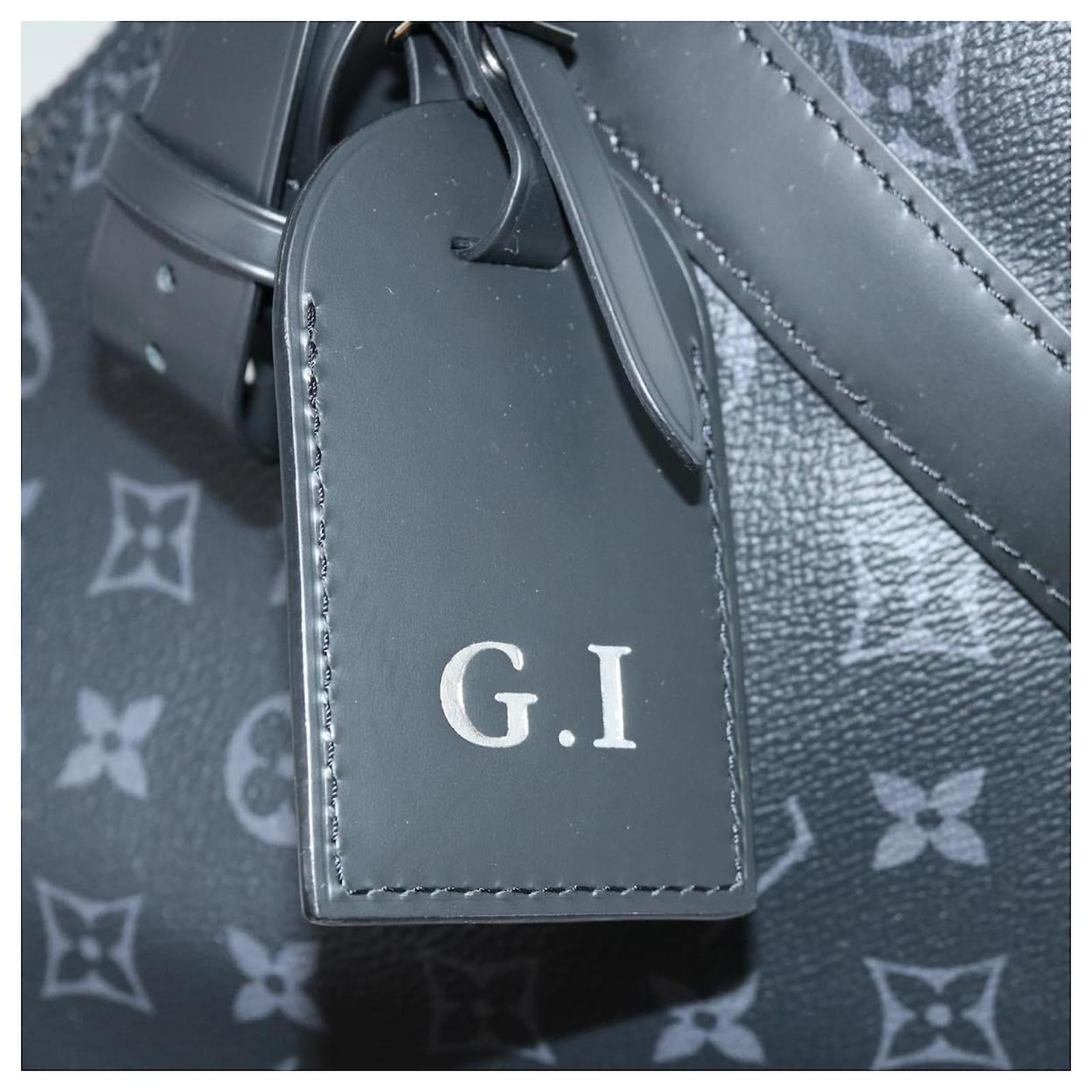 LOUIS VUITTON Monogram Eclipse Keepall Bandouliere 45 Bag M40569