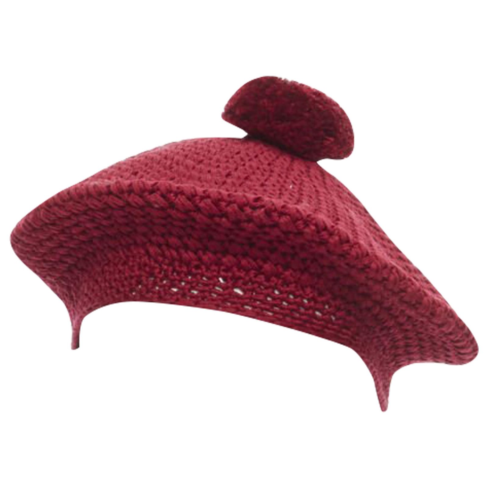 Gucci Michele pompom Beret Gucci GG cotton crochet beret Gucci main image 3