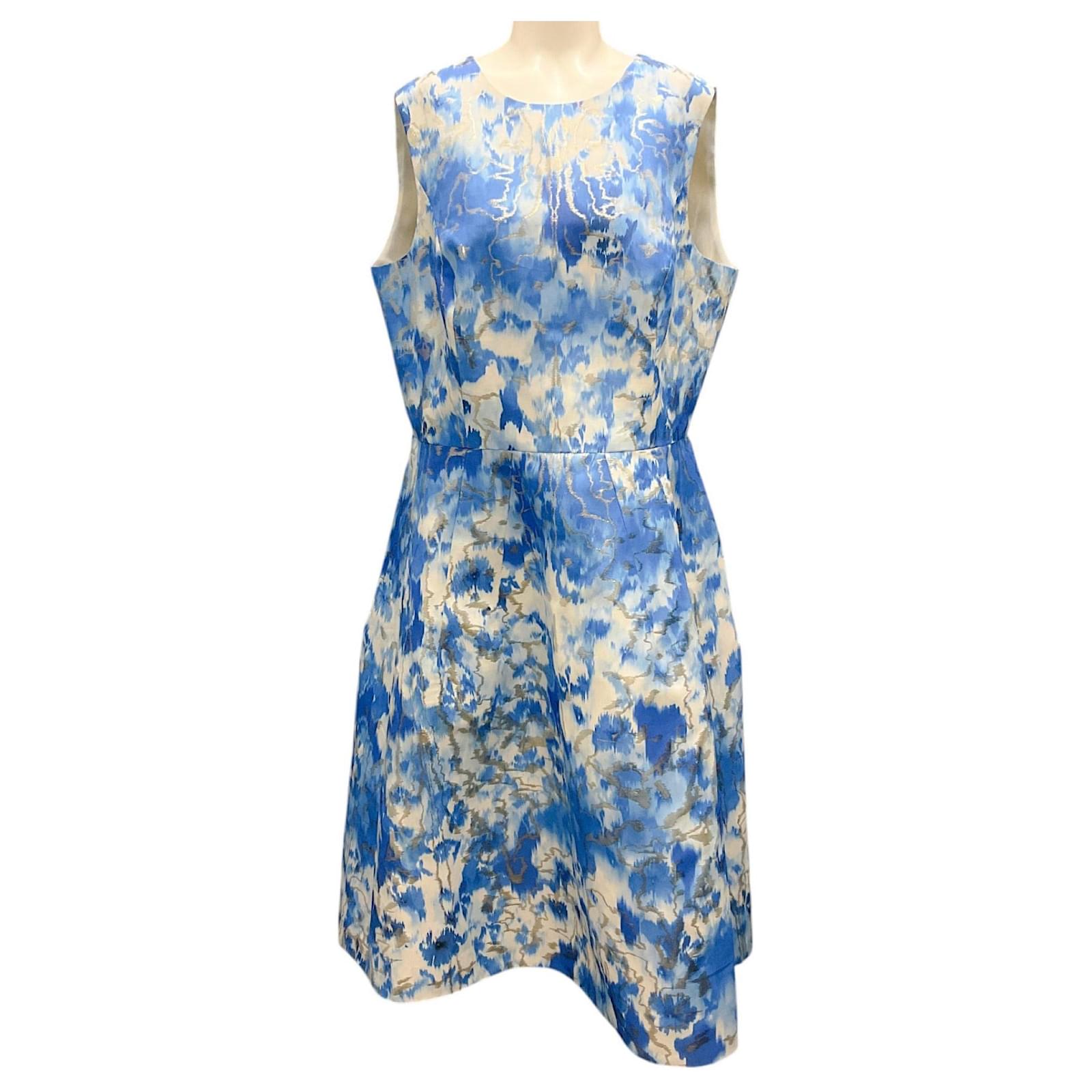 short floral a line dress Jacquard Short Halter A-line Dress by Ladivine CDS566 – ABC Fashion main image 0