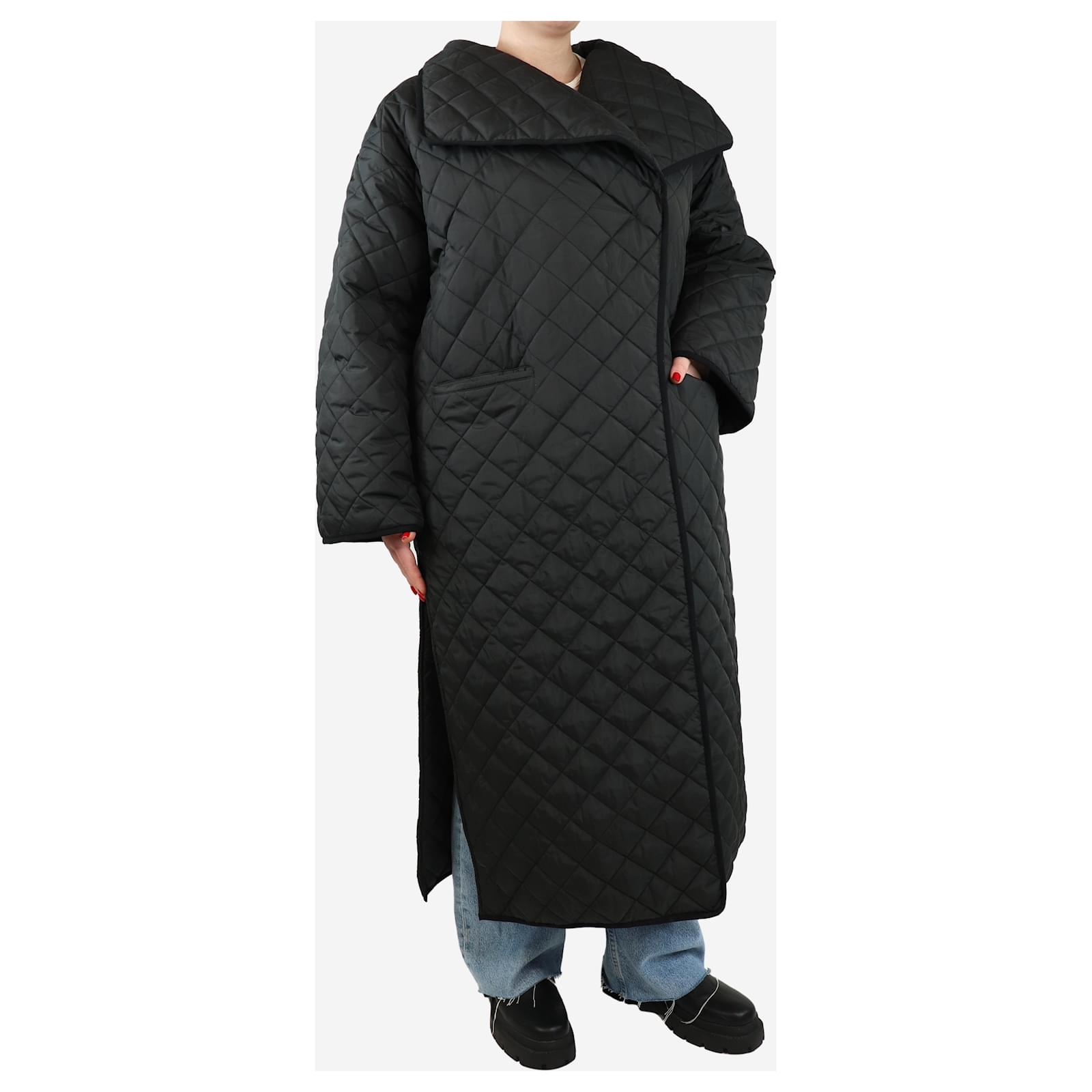 Annecy Toteme Quilted Jacket Black TOTÊME ANNECY PADDED LONG COAT