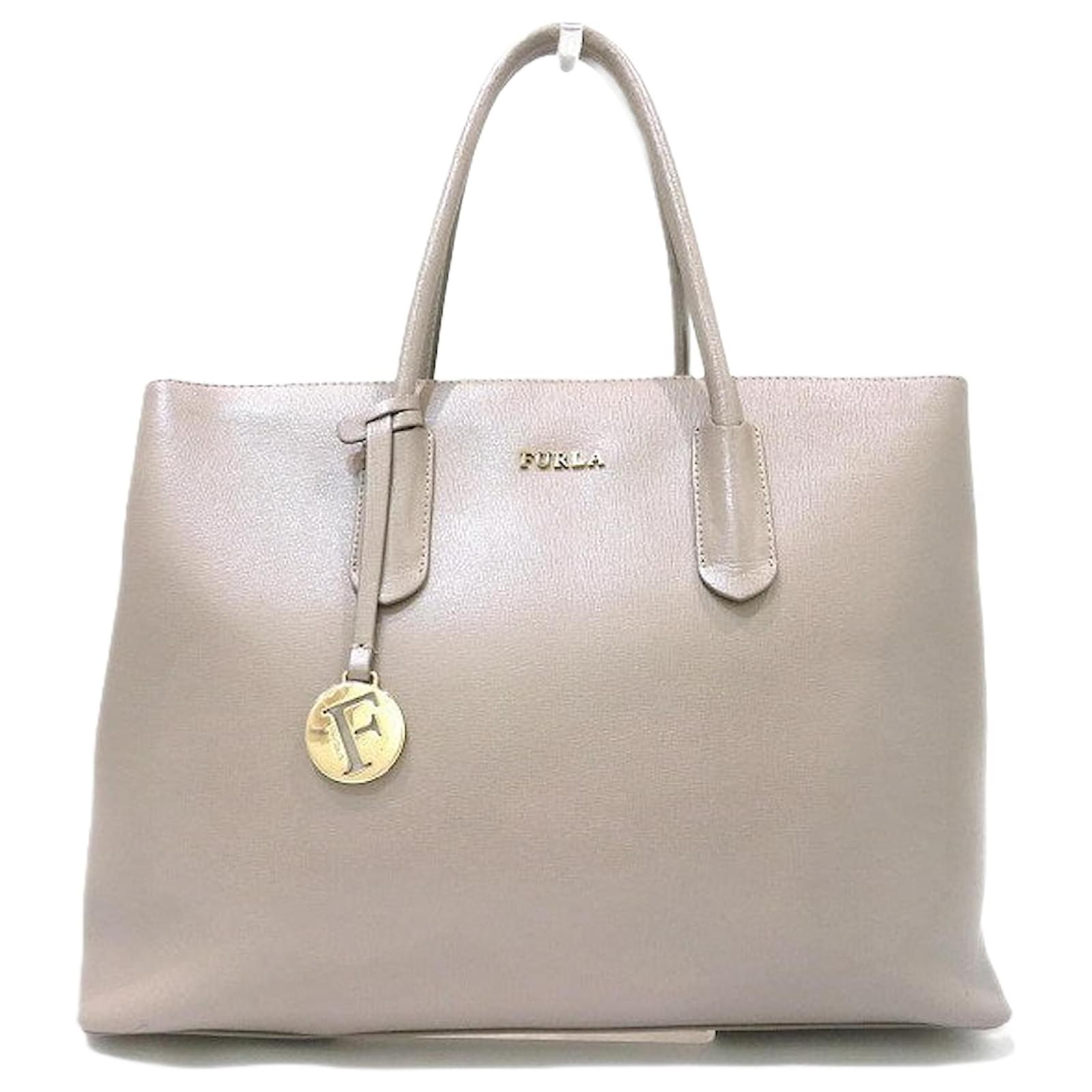 Furla Tessa Large Furla Tessa L Tote Bag Gray Grey Leather Joli Closet