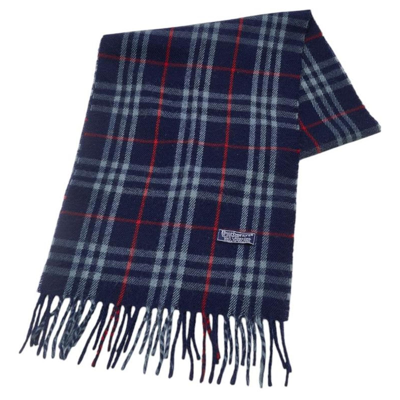 Burberry Nova Check Wool Scarf Blue ref.1921373 - Joli Closet