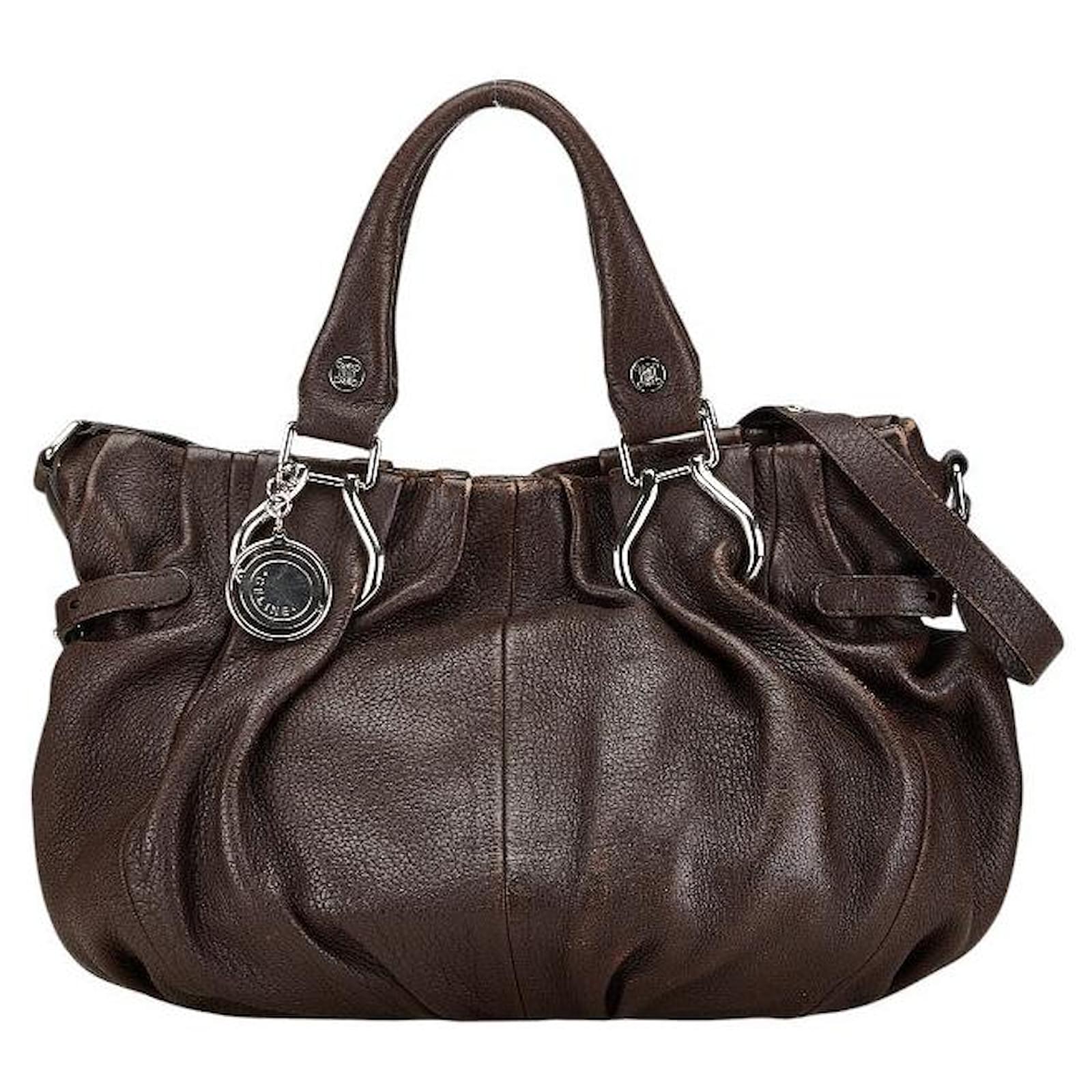 CELINE LEATHER PILLOW SMALL HAND BAG