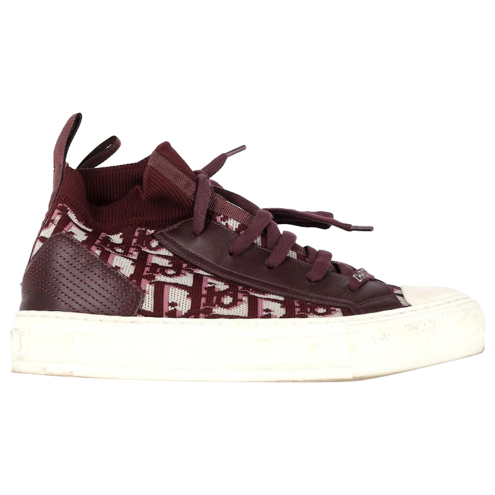 Dior Shoes Dior High Top Red Dior B23 High Top Sneakers Red Logo