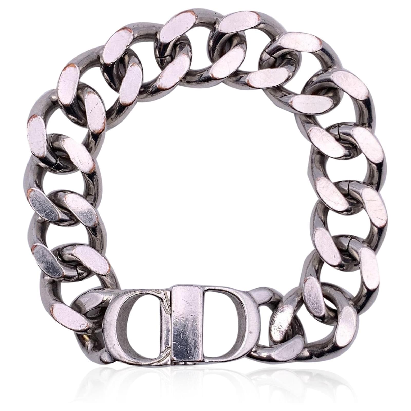 Dior Silver Logo Plaque Chain Bracelet main image 0