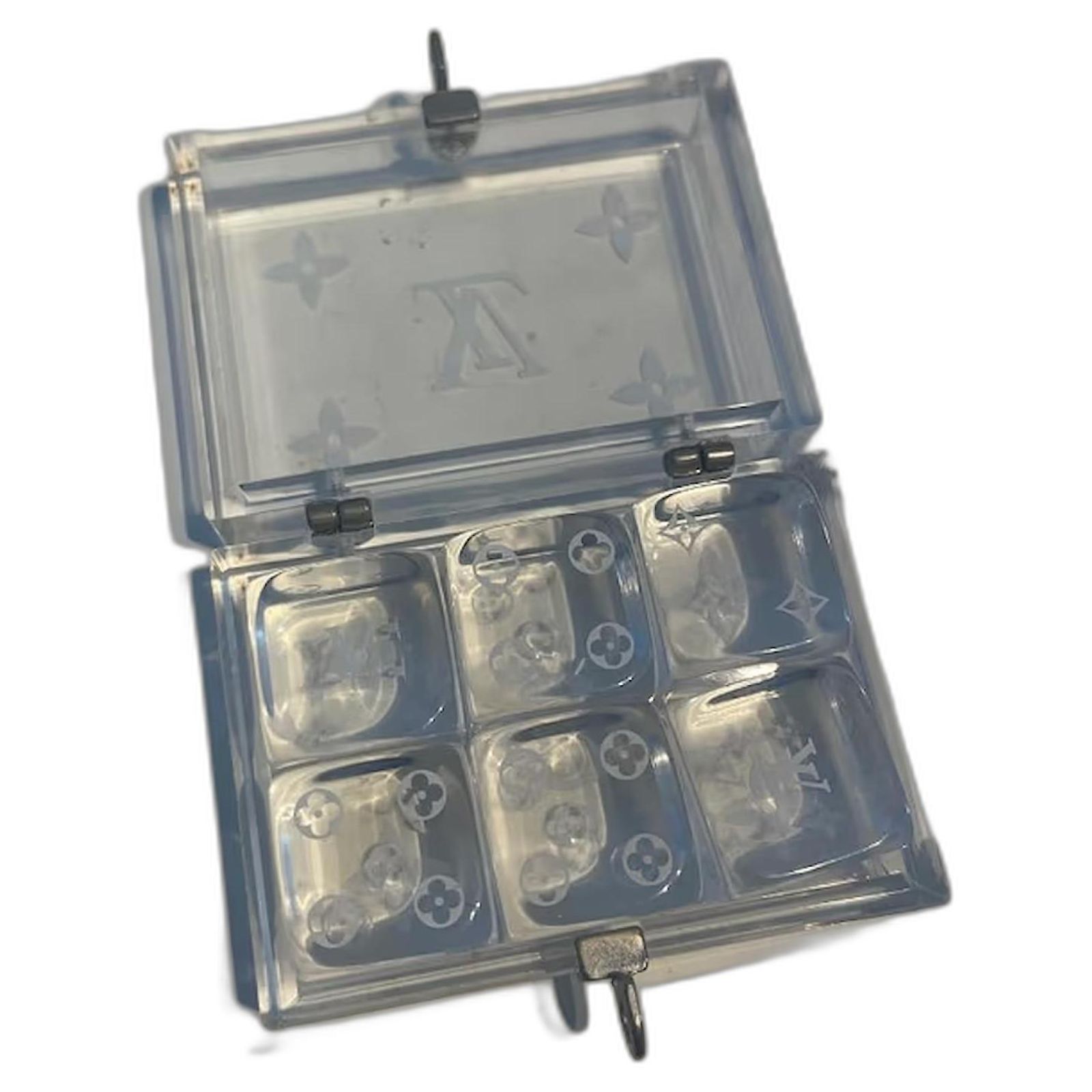 LOUIS VUITTON クリアダイス Louis Vuitton Transparent Dice Set (Set di dadi trasparenti) White