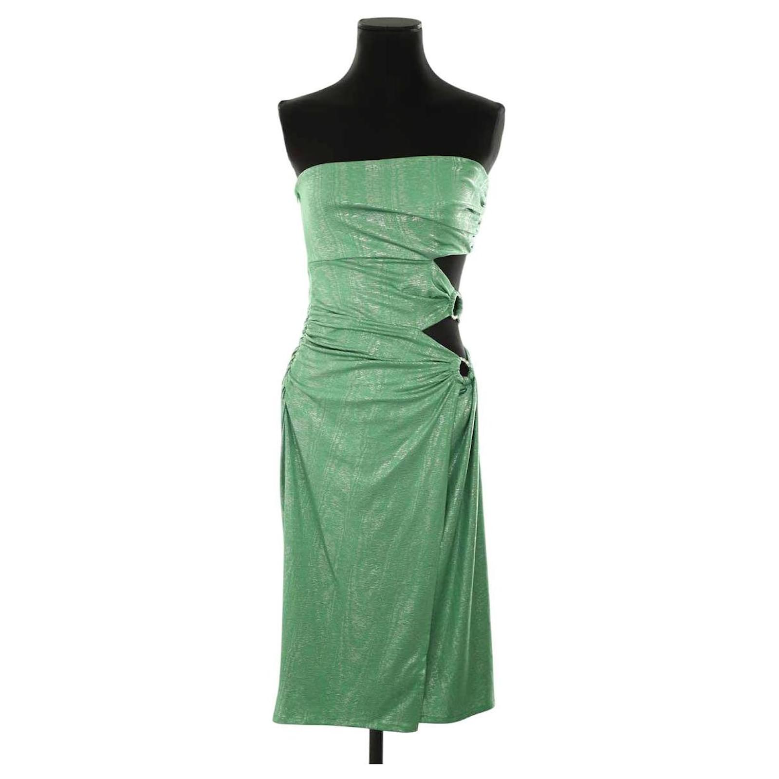 green skims dress Alanis Off Shoulder Dress 10 / Aqua