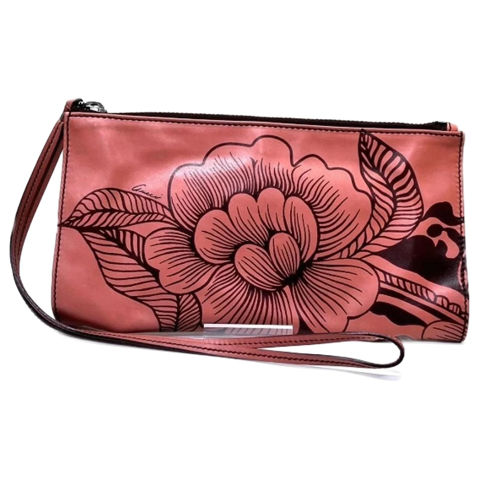 Red Gucci Flora Clutch Gucci Flora Pouch Bag Clutch For Women