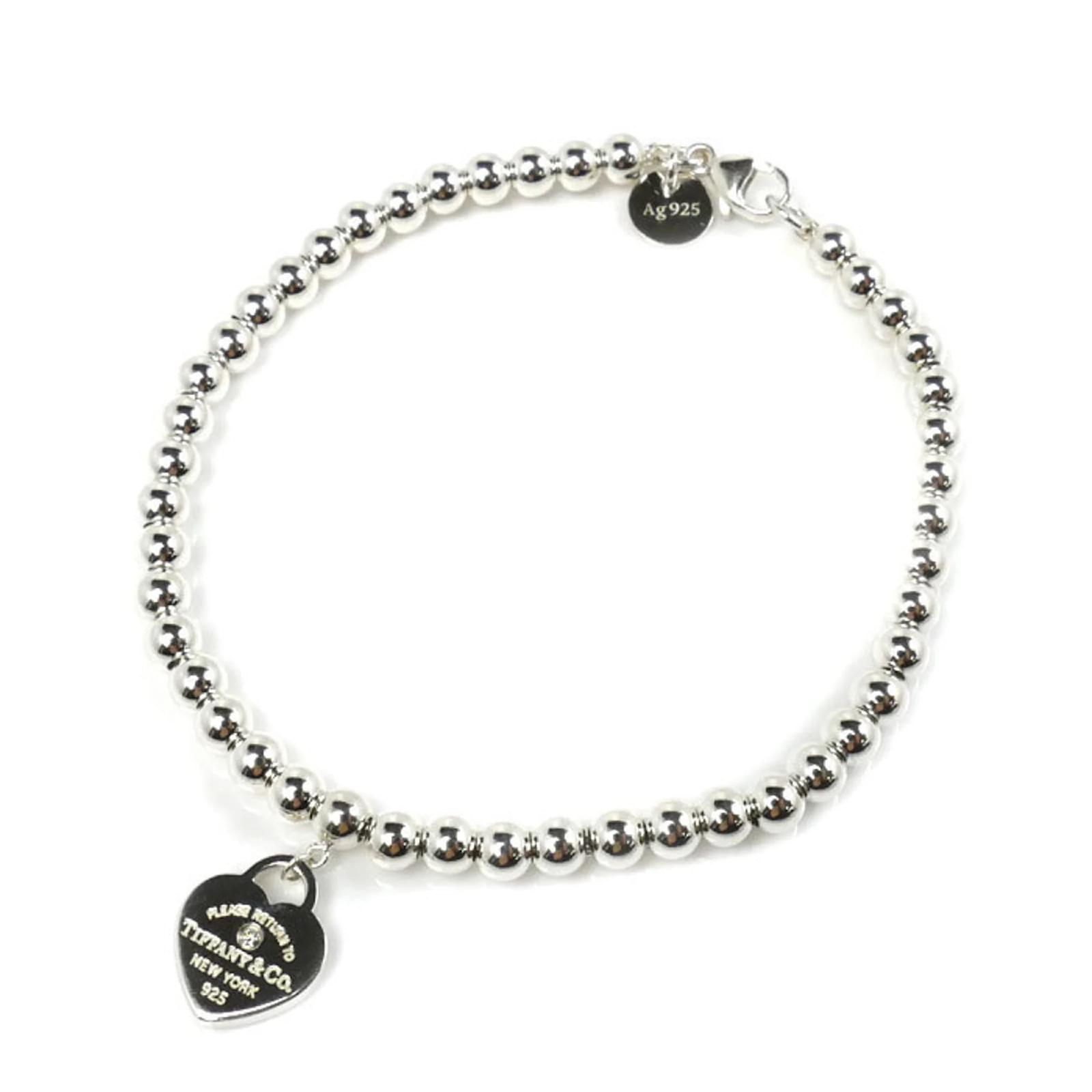 アクセサリー tiffany&co return to heart bracelet 925 Tiffany & Co. Silver 925 Return to Heart Tag Beads Bracelet