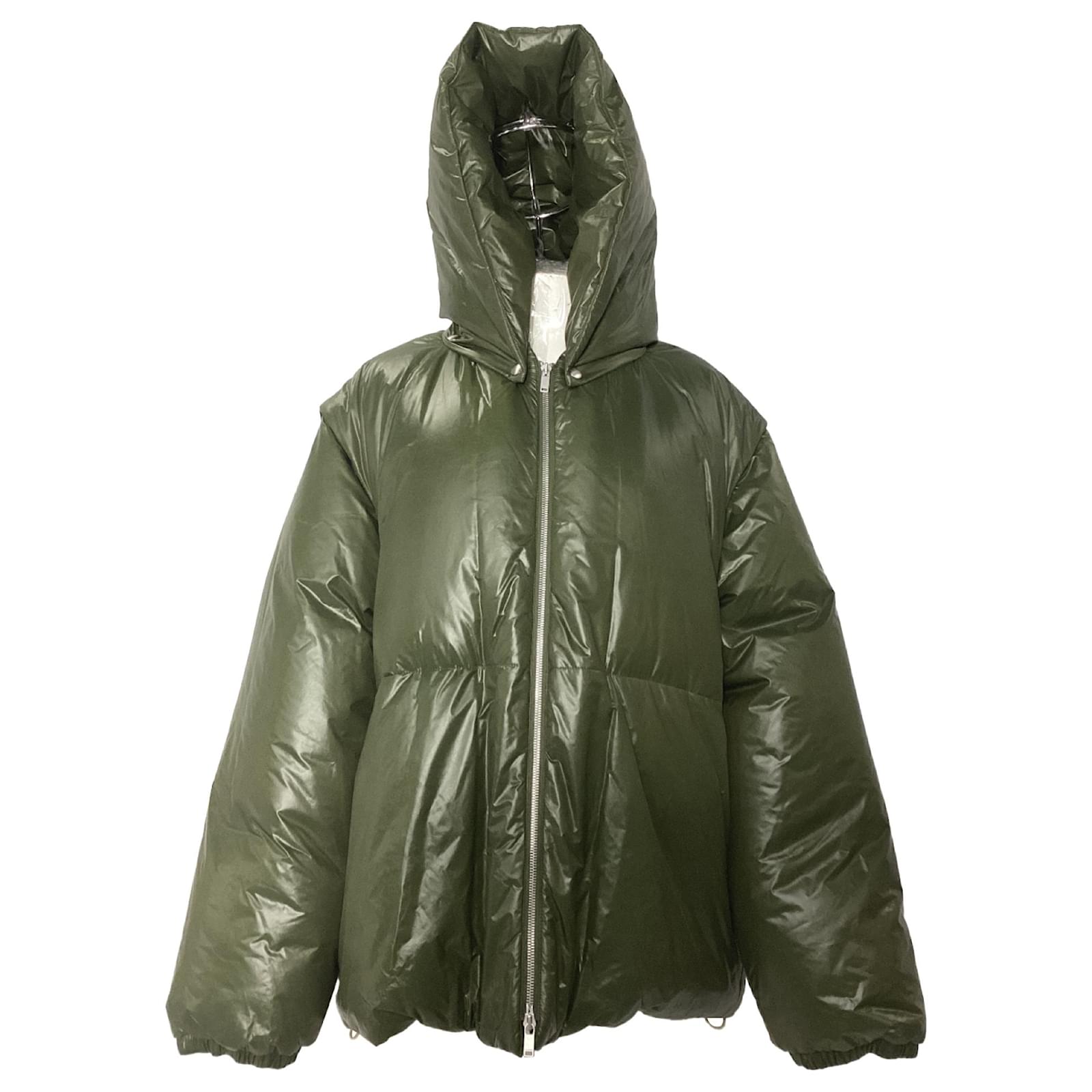 Jil Sander gesteppte Kapuzenjacke mit Reißverschluss aus