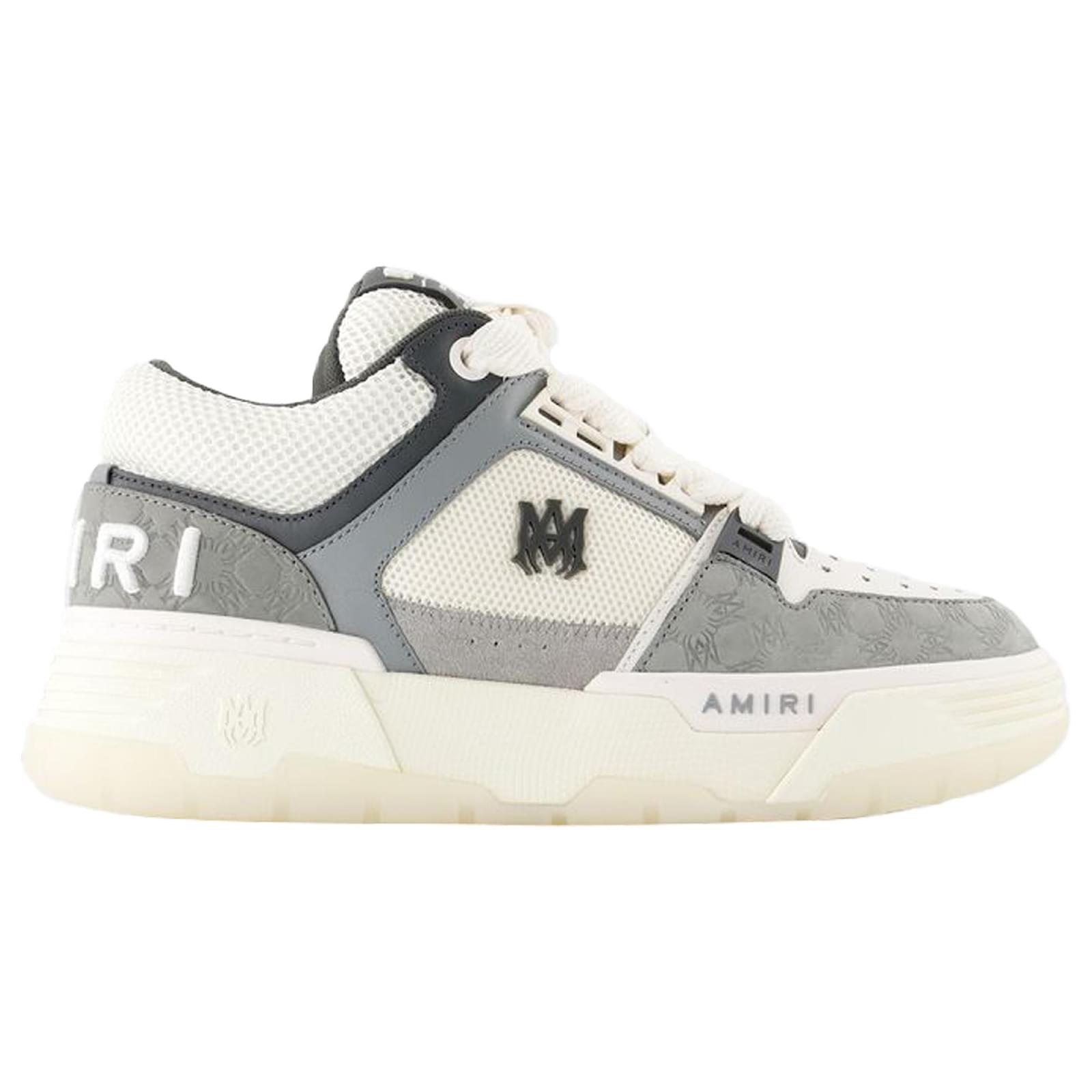 Ma Quad Nubuck Ma-1 Sneakers - Amiri - Leather - Grey Pony