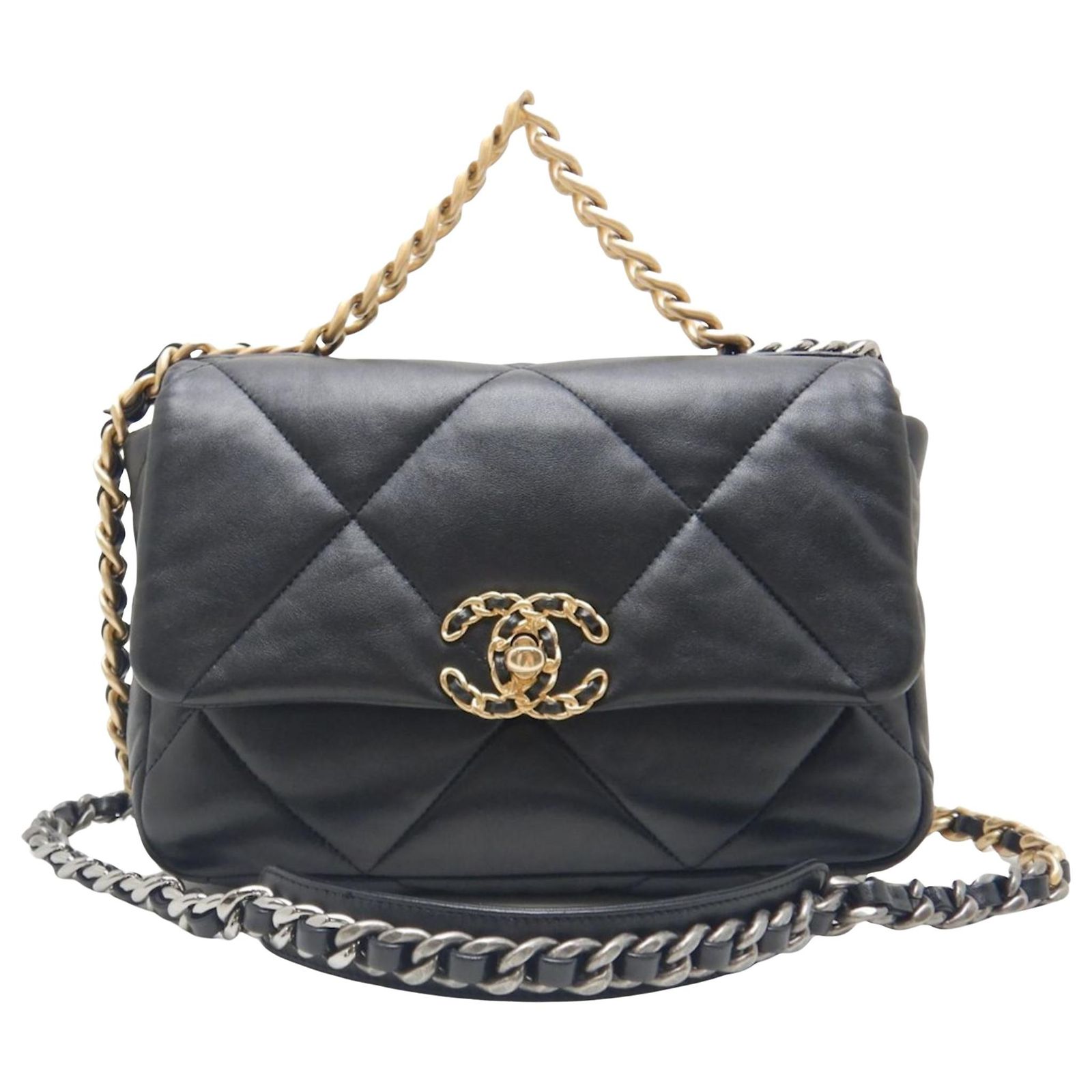 chanel-chanel-19-black-leather-ref-1934051-joli-closet